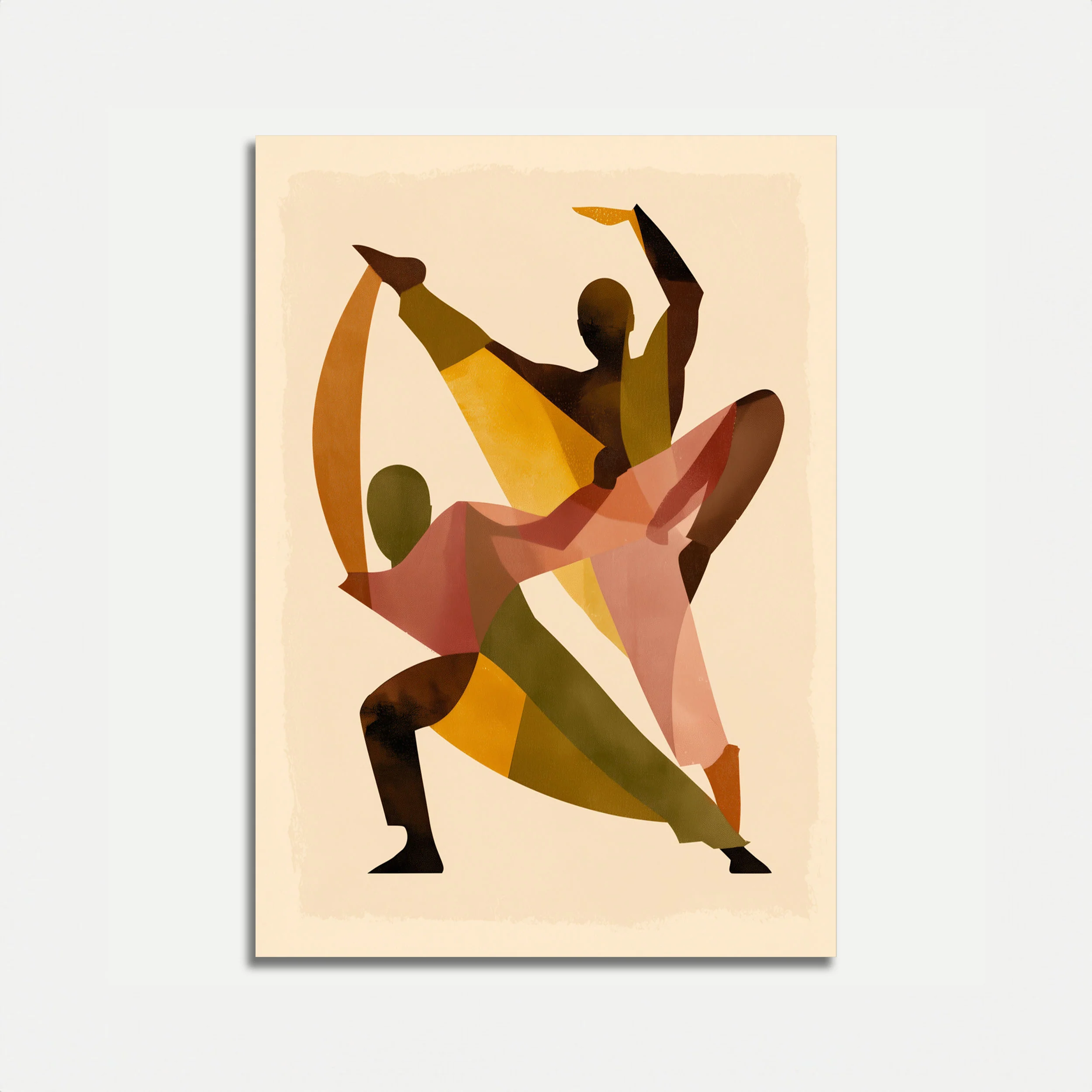Abstract Dance Movement Poster