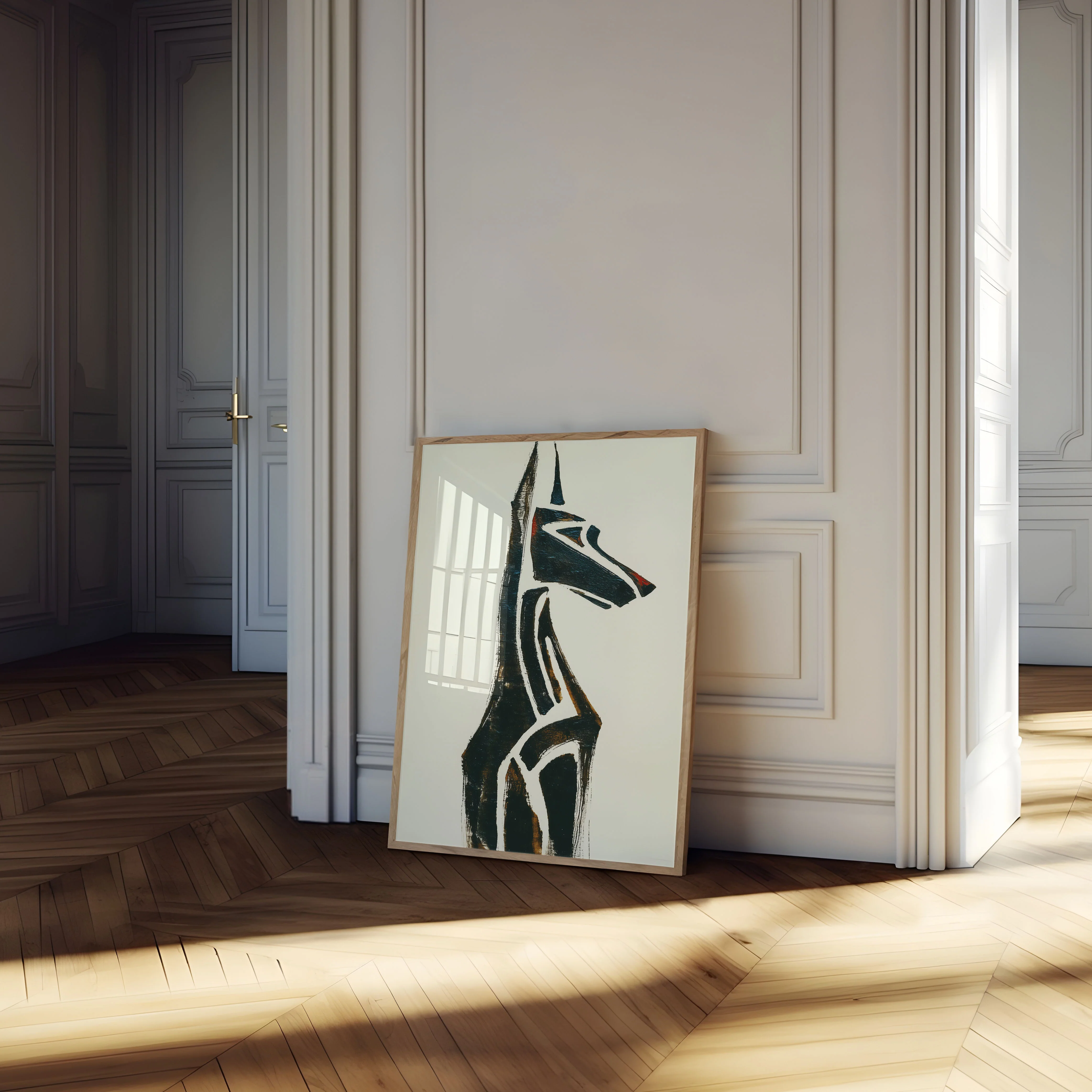 Abstract Geometric Dog Poster - Image 4