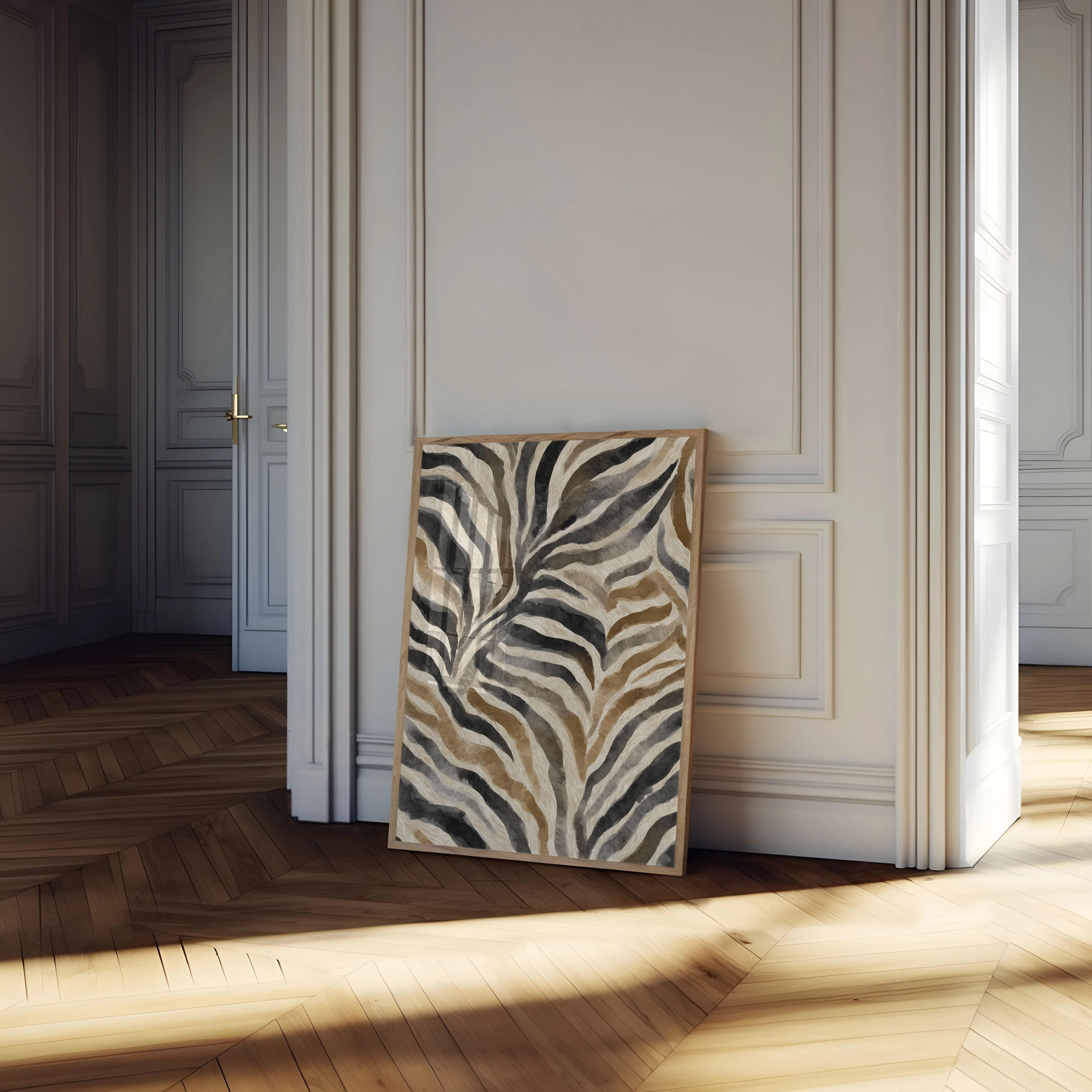 Abstract Zebra Print Poster - Image 4