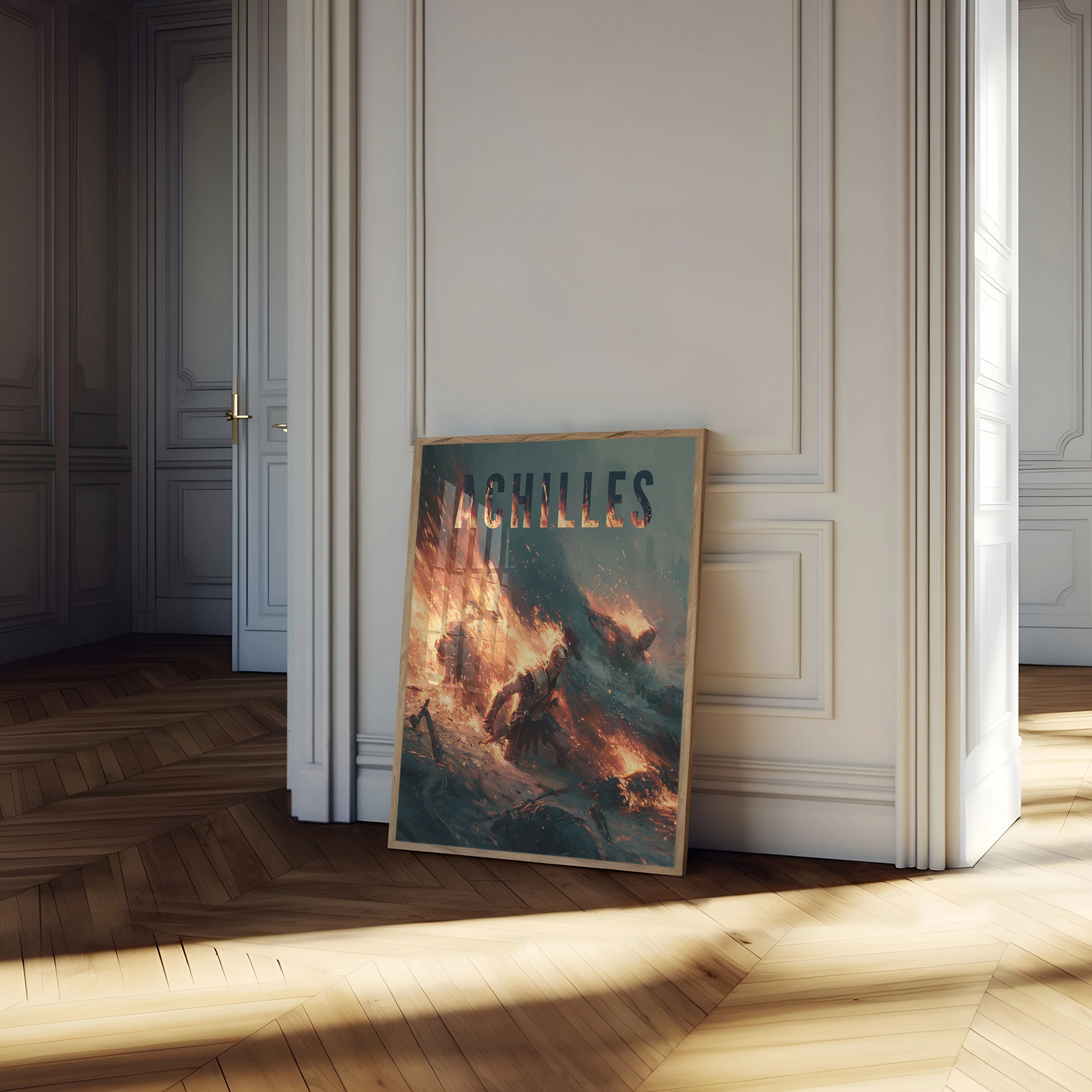 Achilles Battle Fire Poster - Image 4
