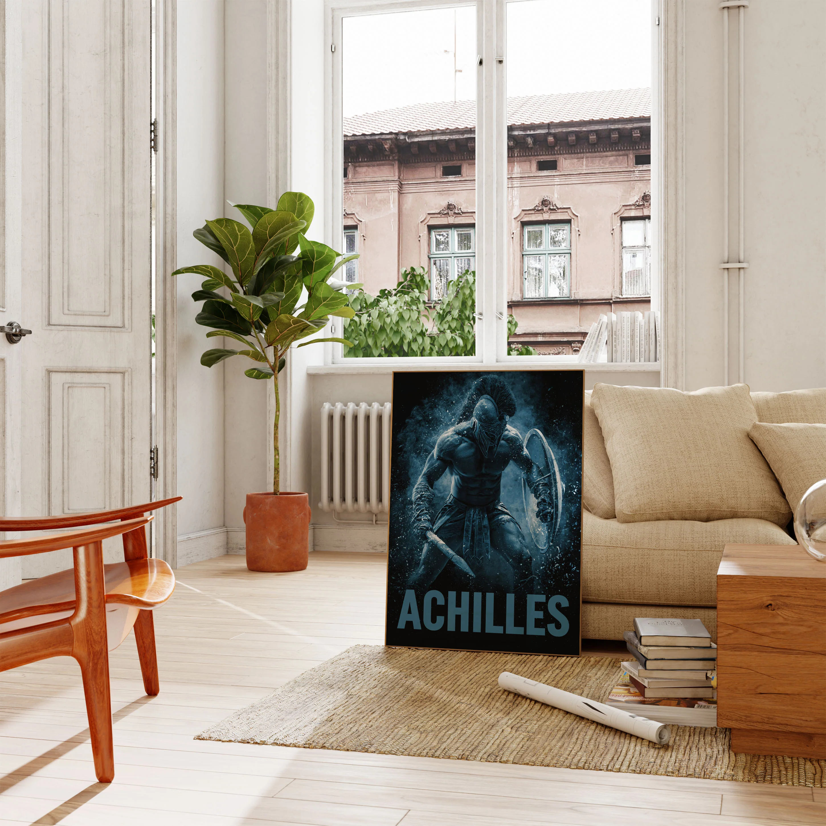 Achilles Warrior Ancient Hero Poster - Image 2