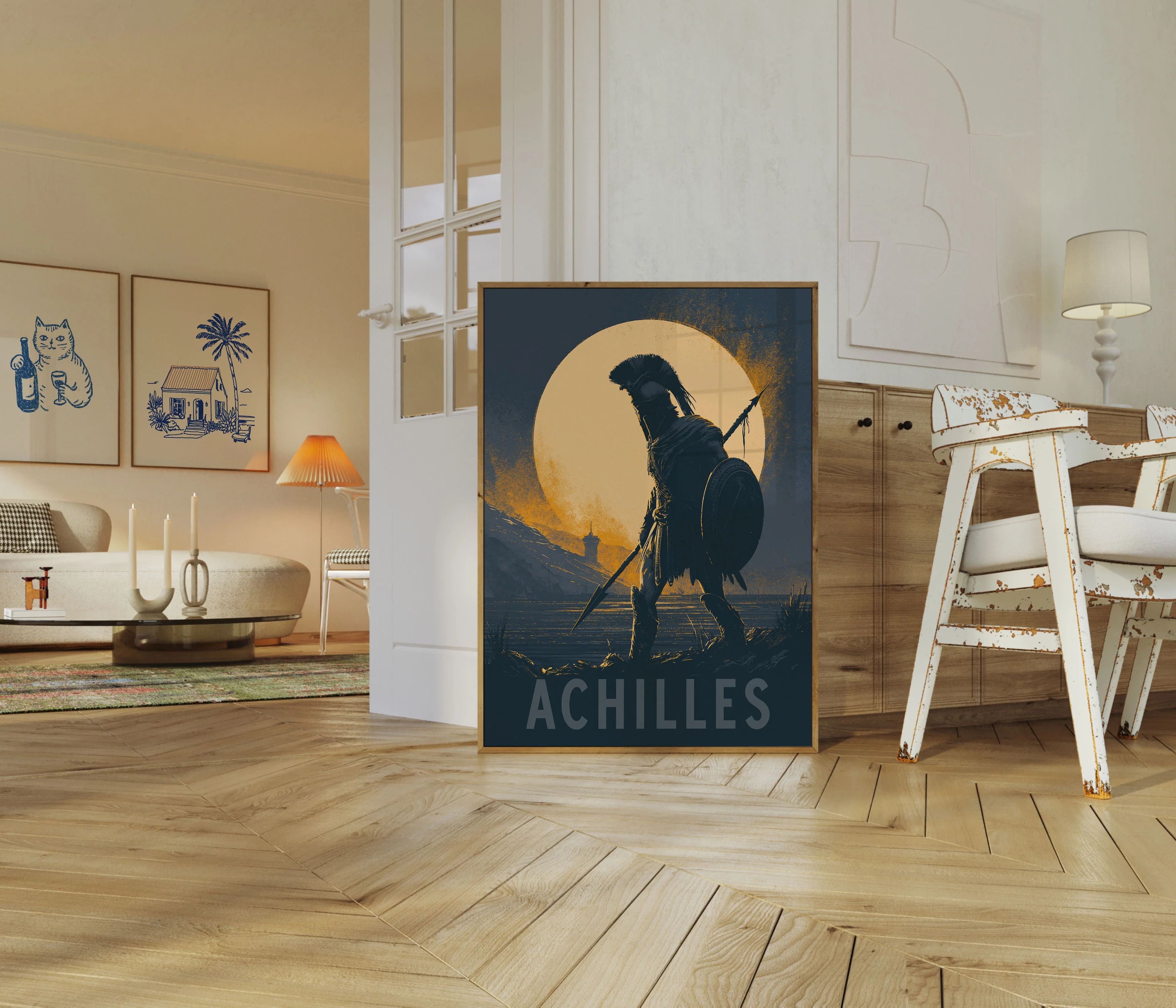 Achilles Warrior by the Sea Poster - Image 5