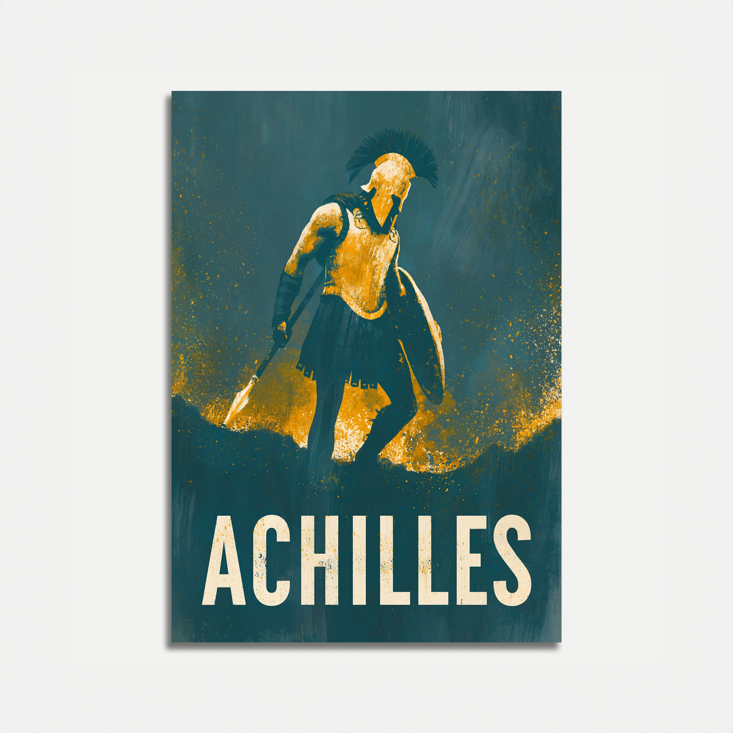 Achilles Warrior Hero Poster
