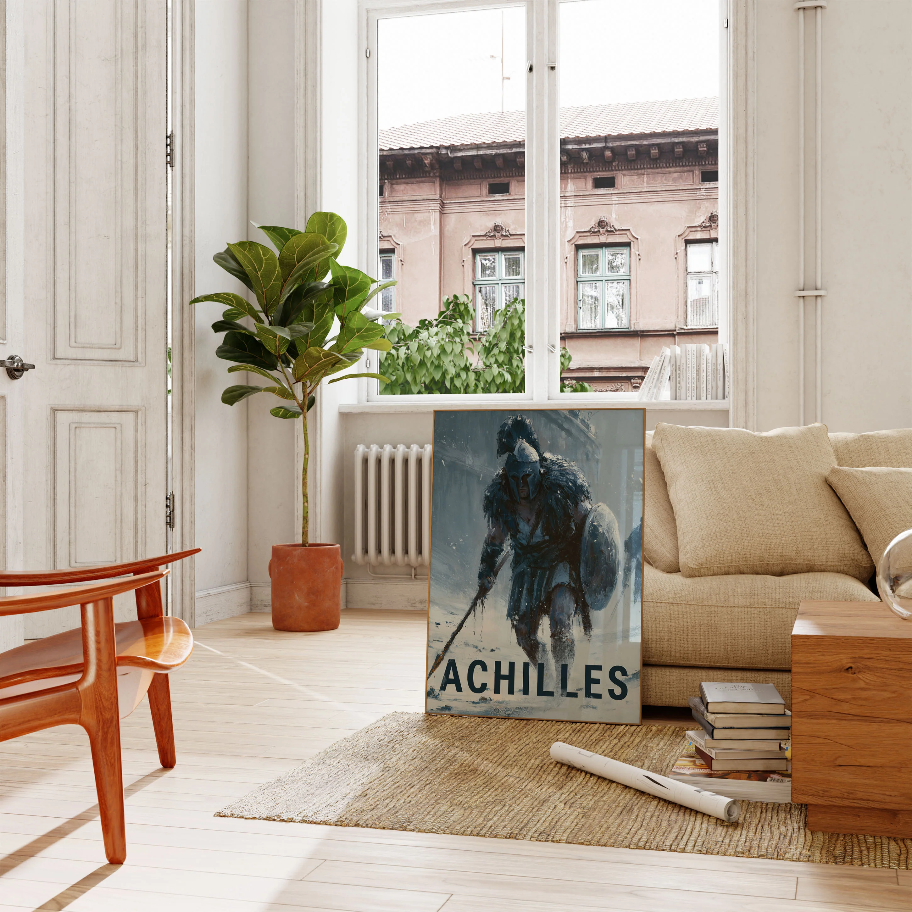 Achilles Warrior in Snow Poster - Image 2
