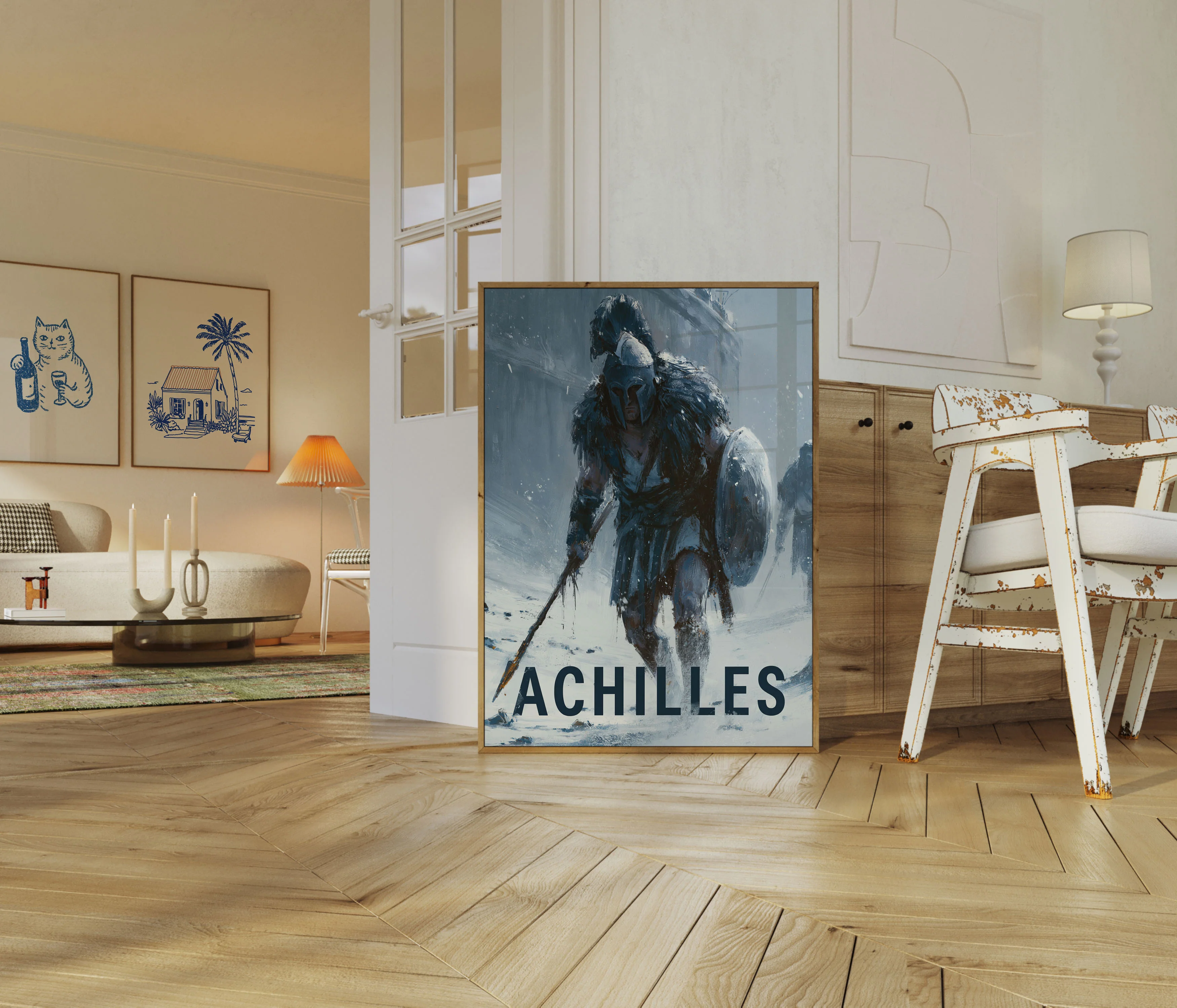 Achilles Warrior in Snow Poster - Image 5