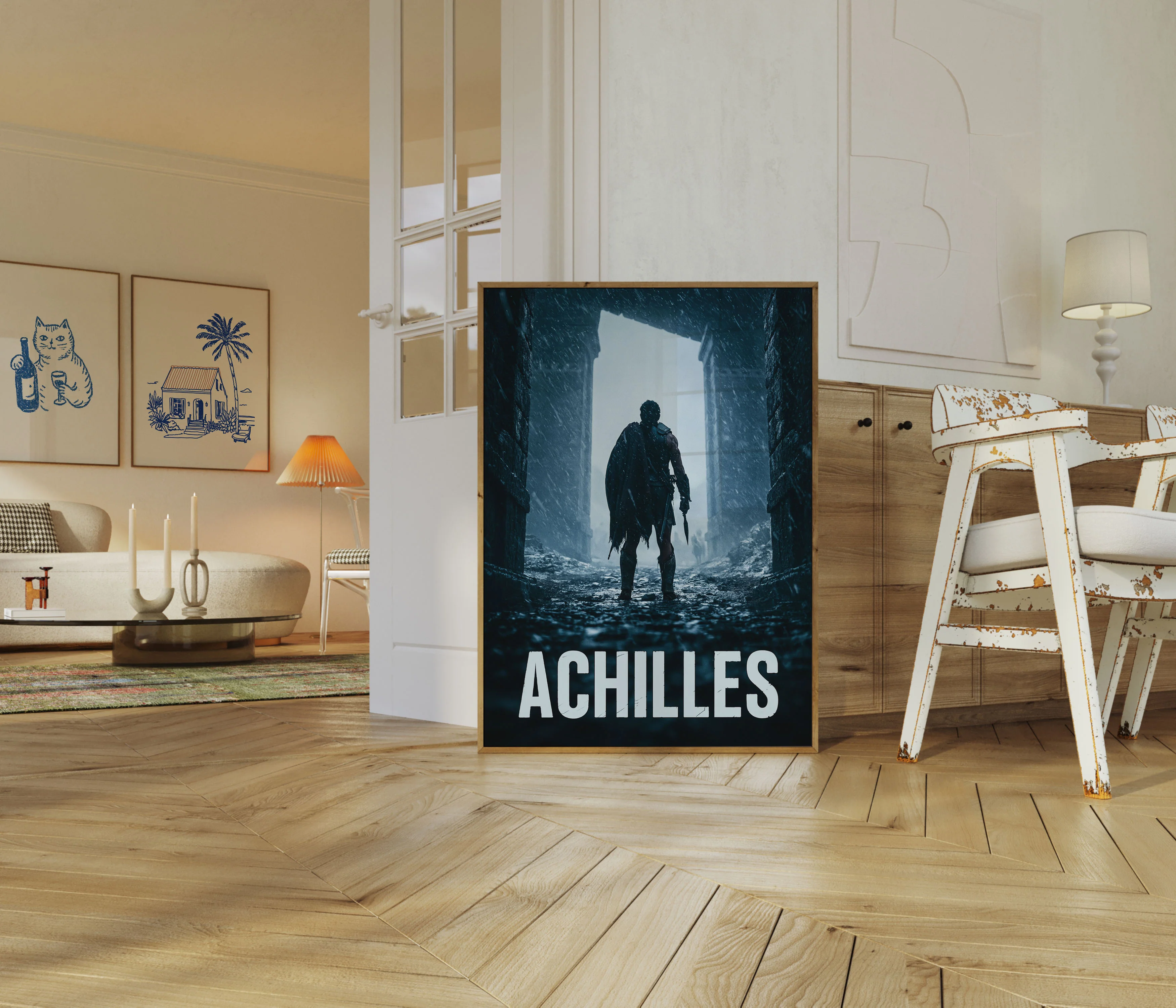 Achilles Warrior in the Snow Poster - Image 5