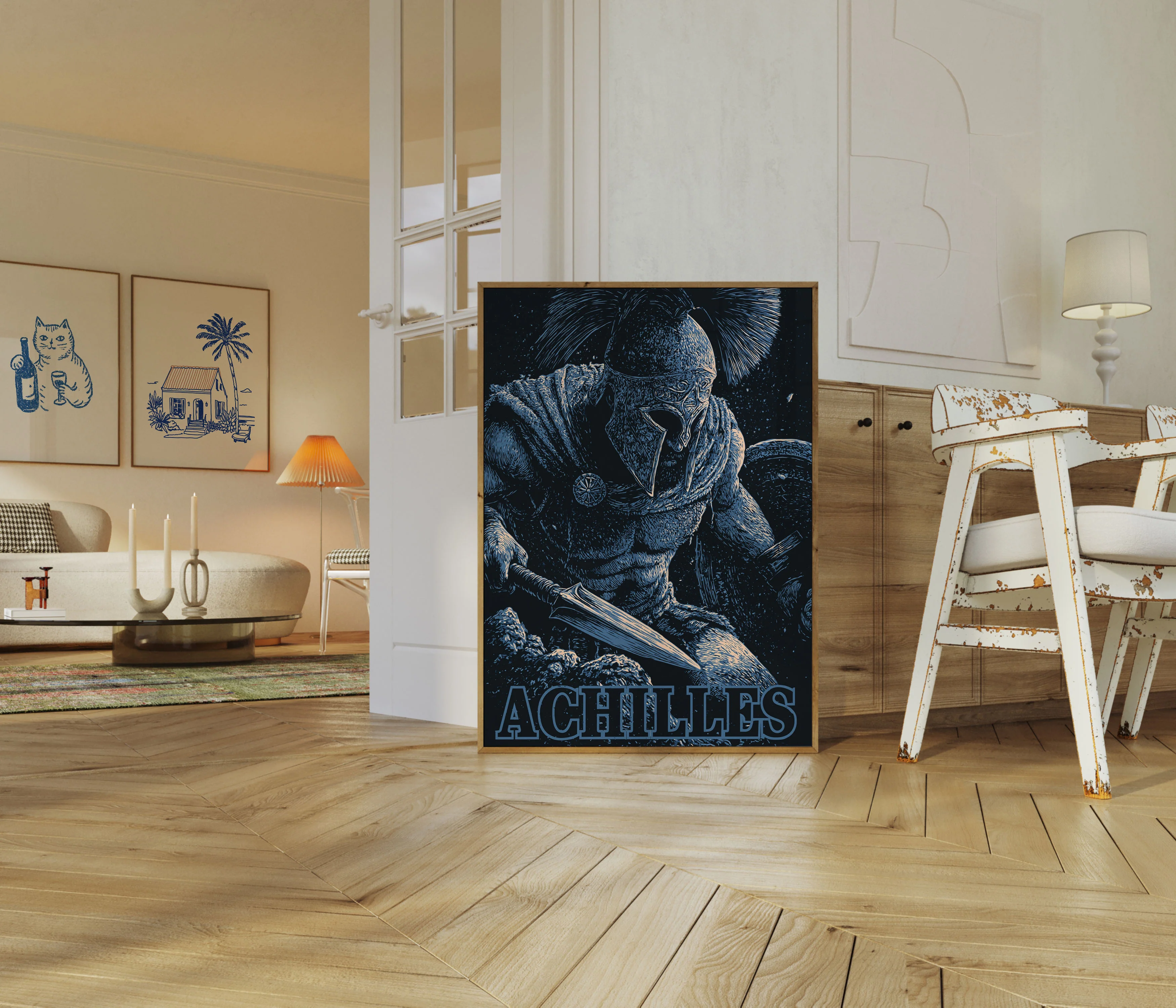 Achilles Warrior Mythological Poster - Image 5