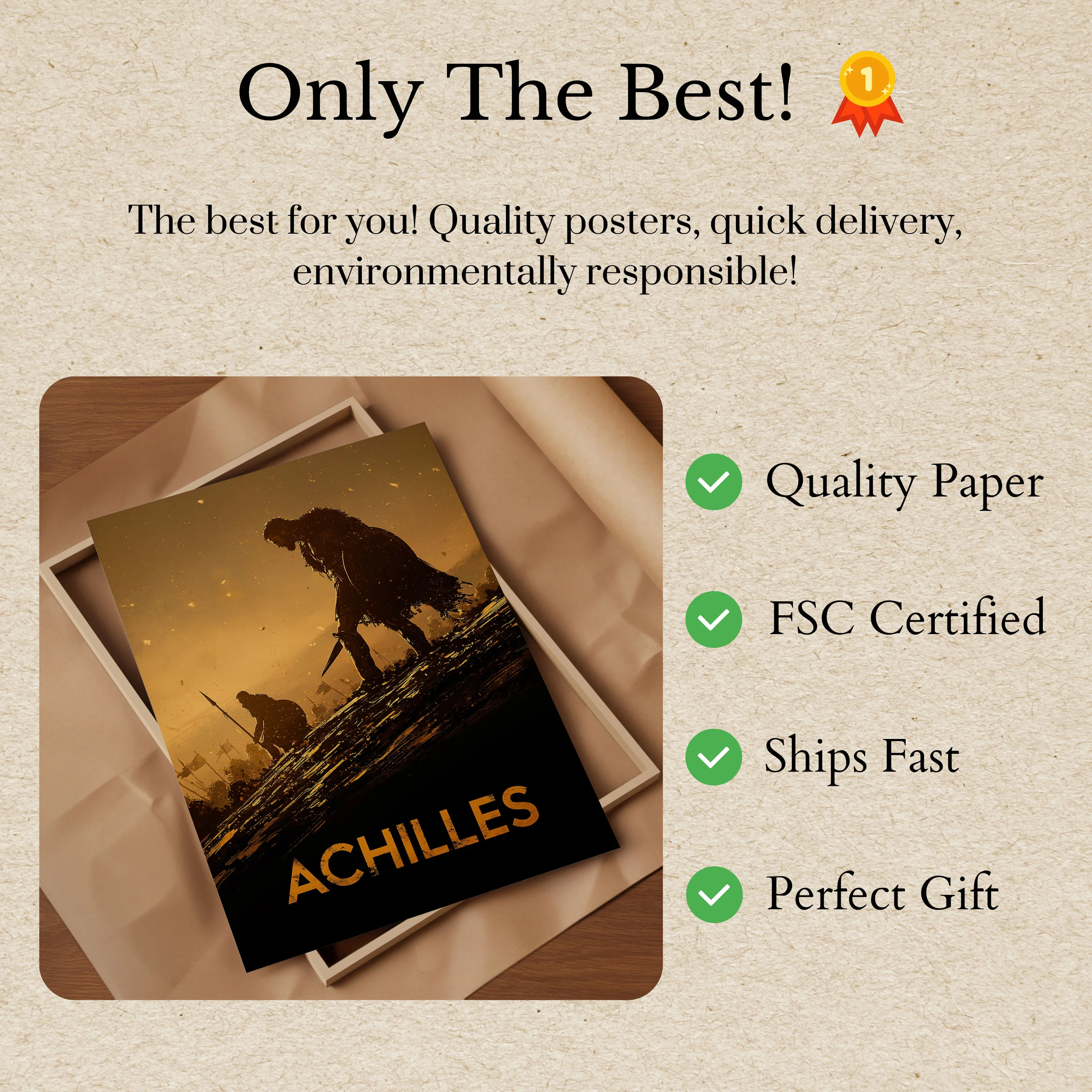 Achilles Warriors Battle Poster - Image 3