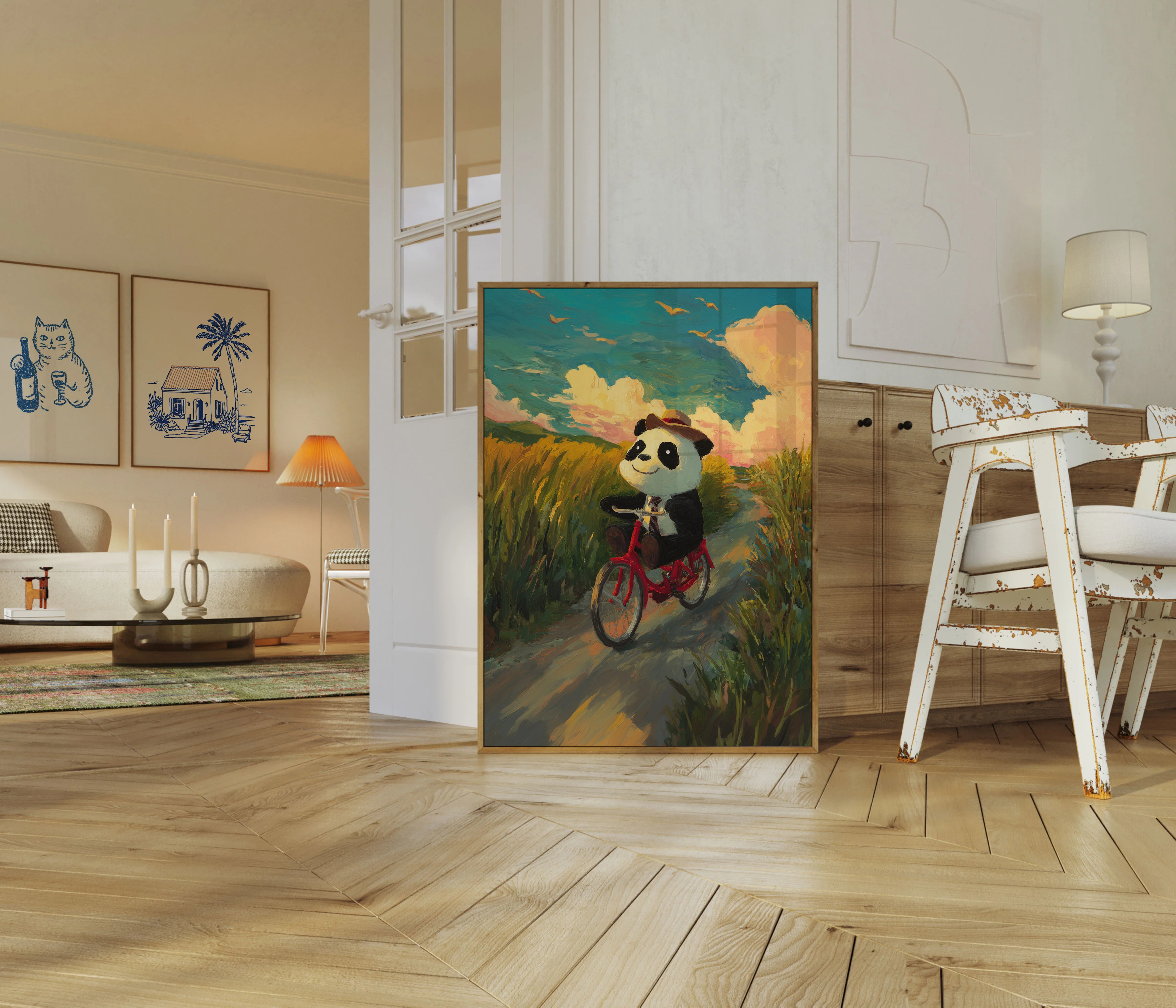 Adventure Panda Cycling Poster - Image 5