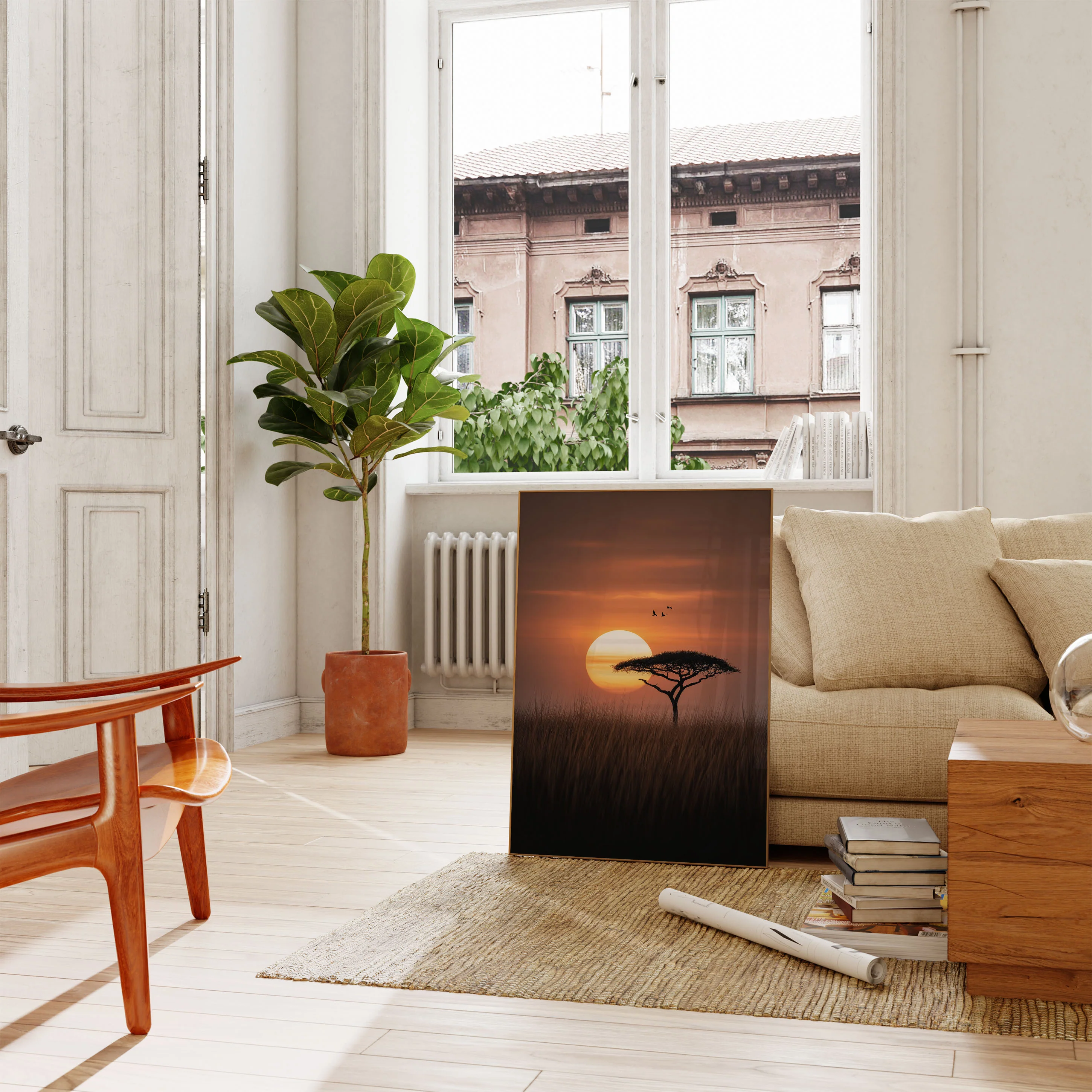 African Acacia Sunset Poster - Image 2