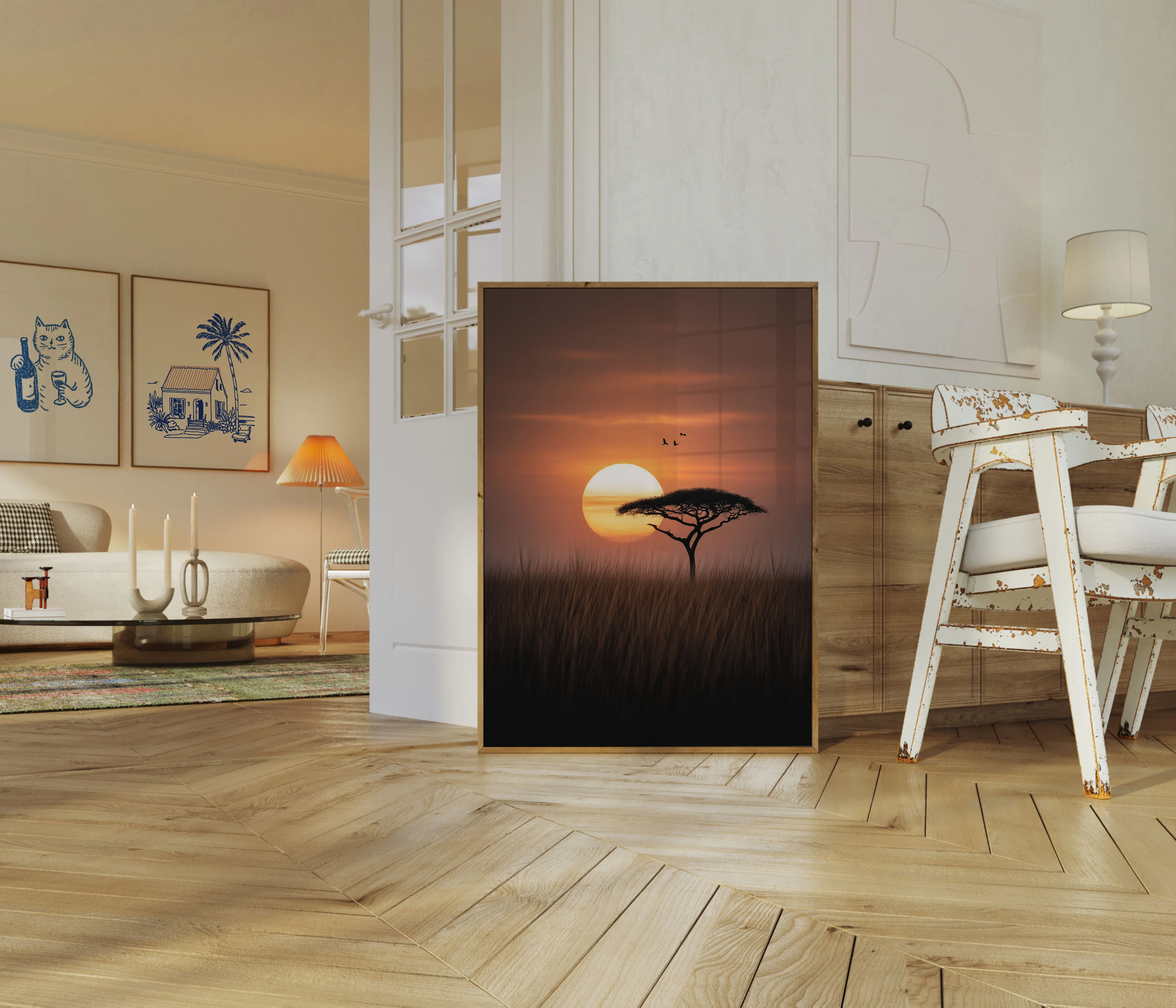 African Acacia Sunset Poster - Image 5