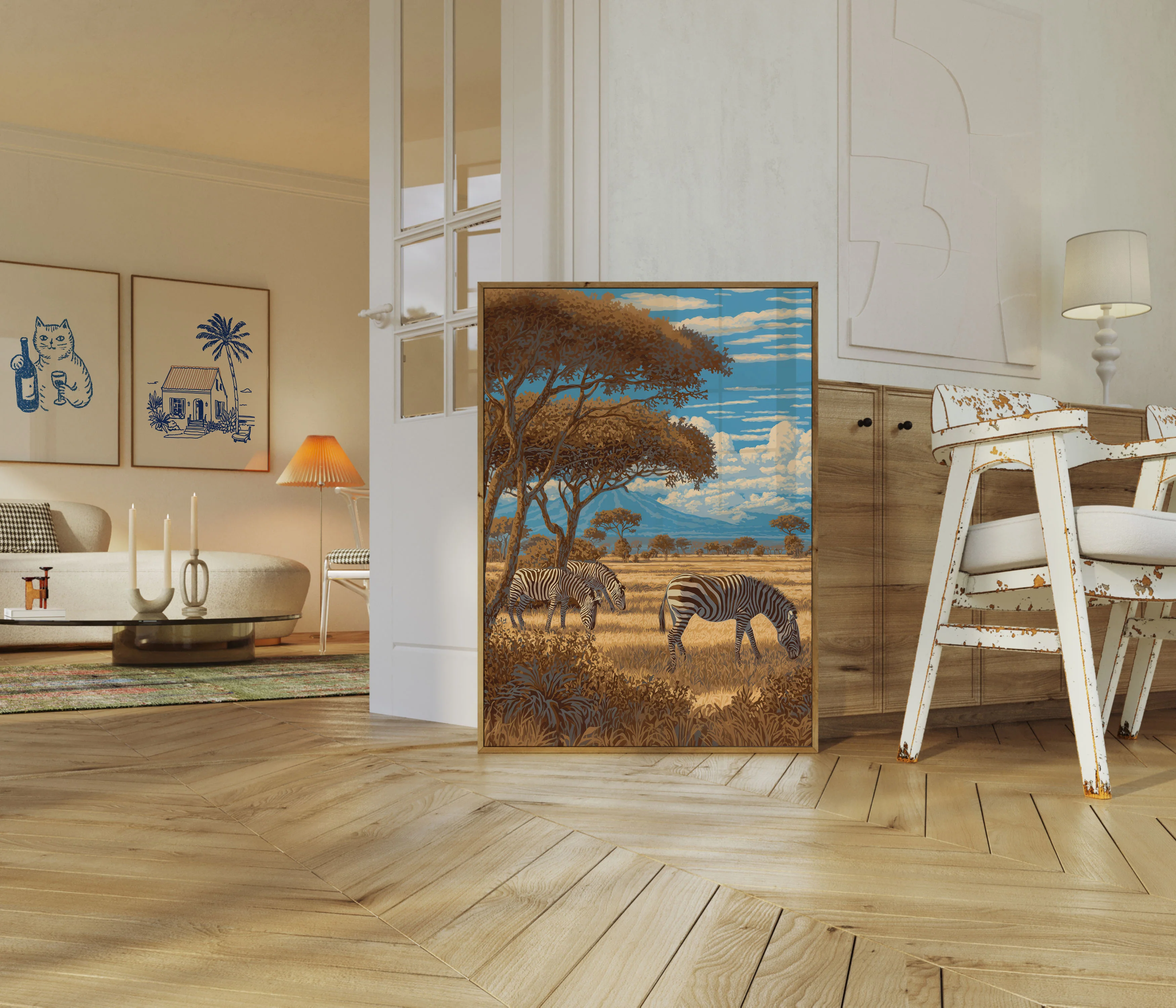 African Savanna Zebra Poster - Image 5