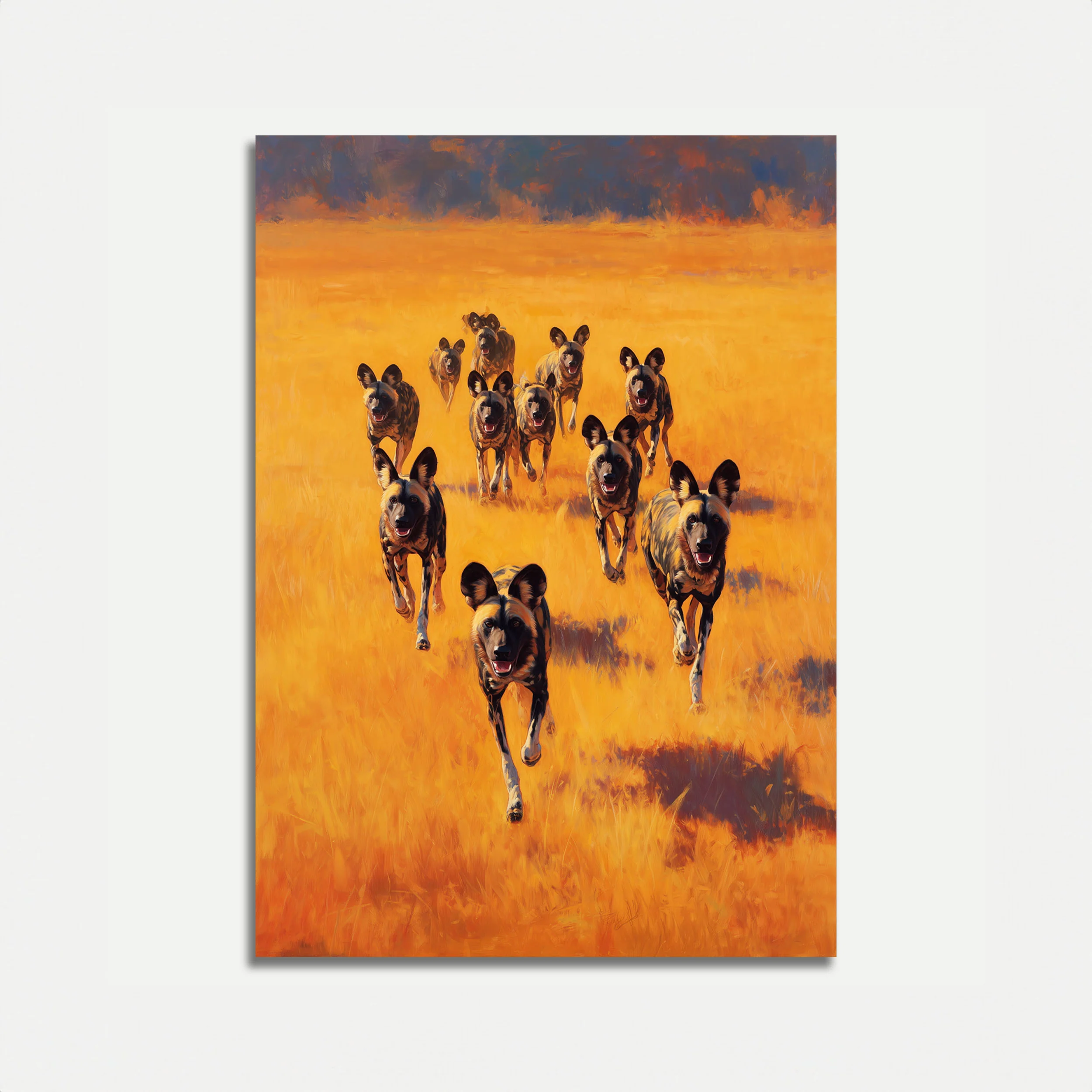 African Wild Dogs Pack Poster