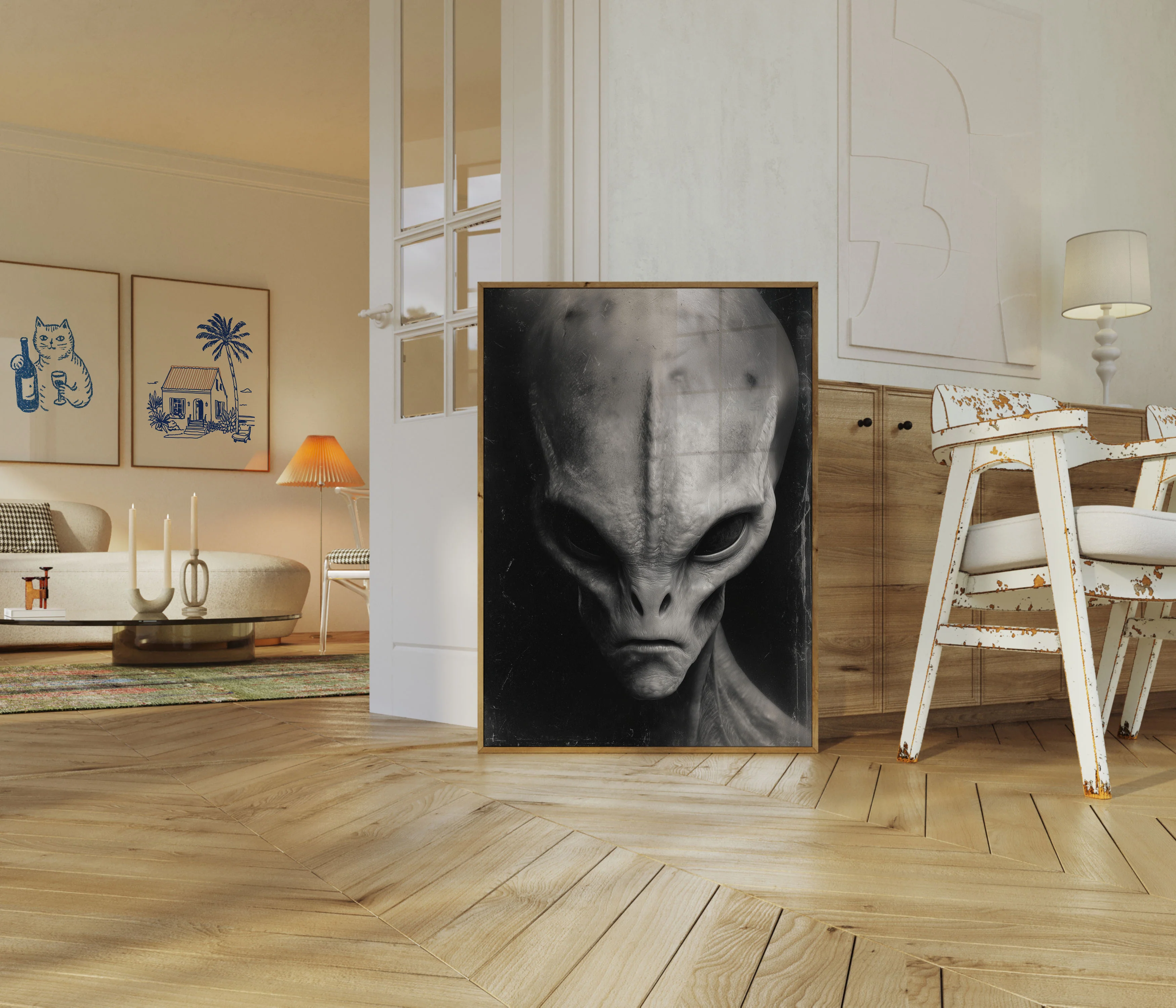 Alien Encounter Dark Poster - Image 5