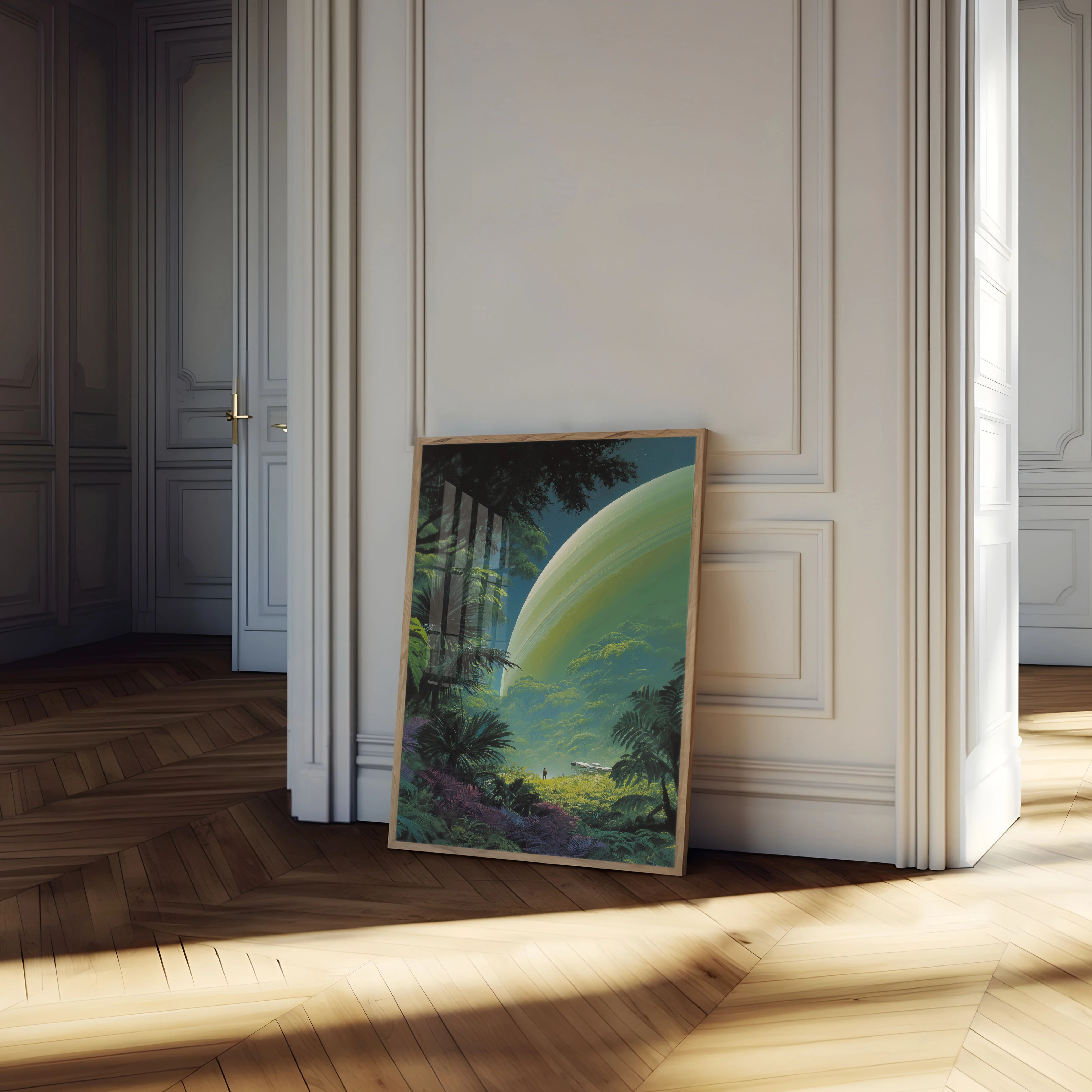 Alien Planet Jungle Landscape Poster - Image 4
