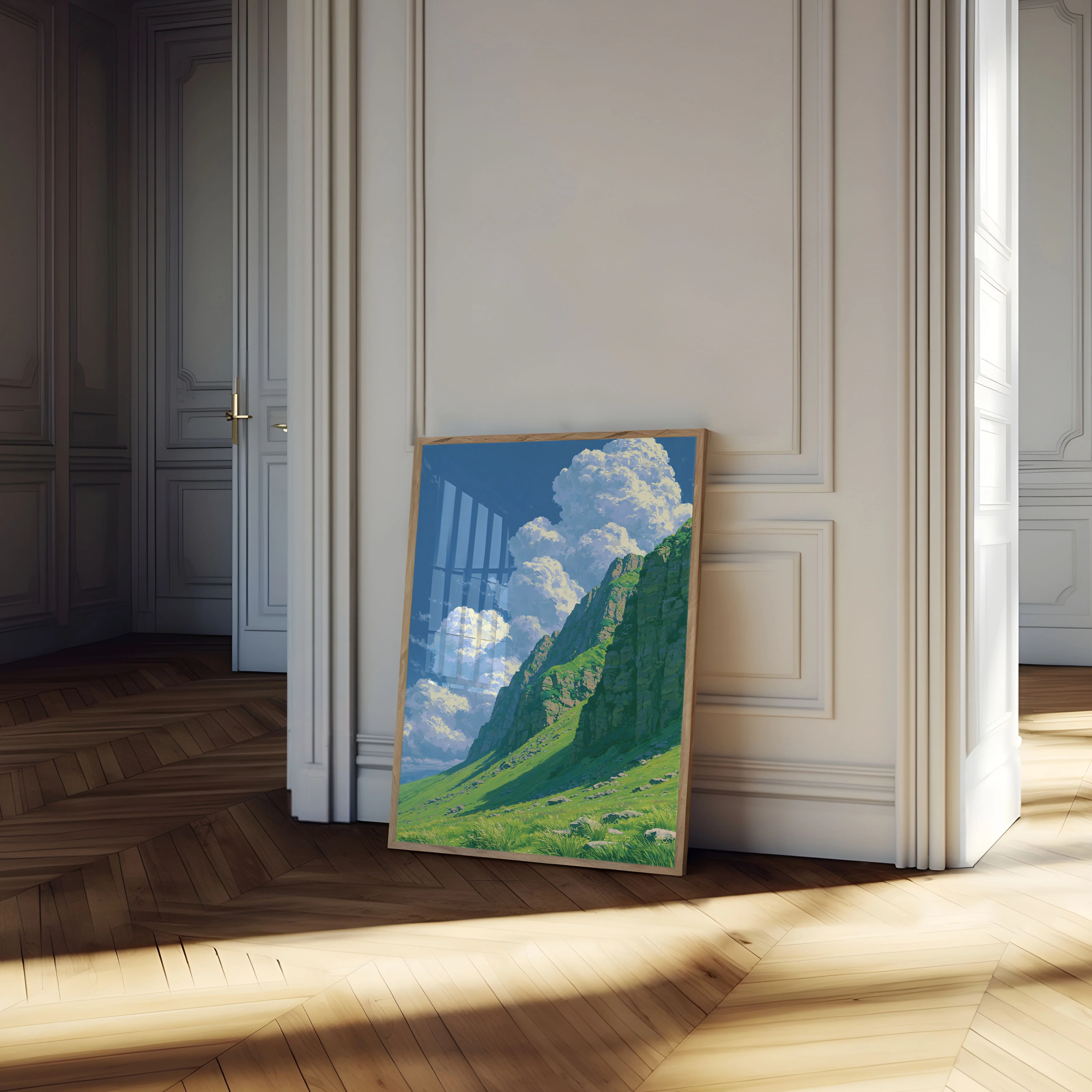 Alpine Mountain Valley Landscape Poster - Image 4