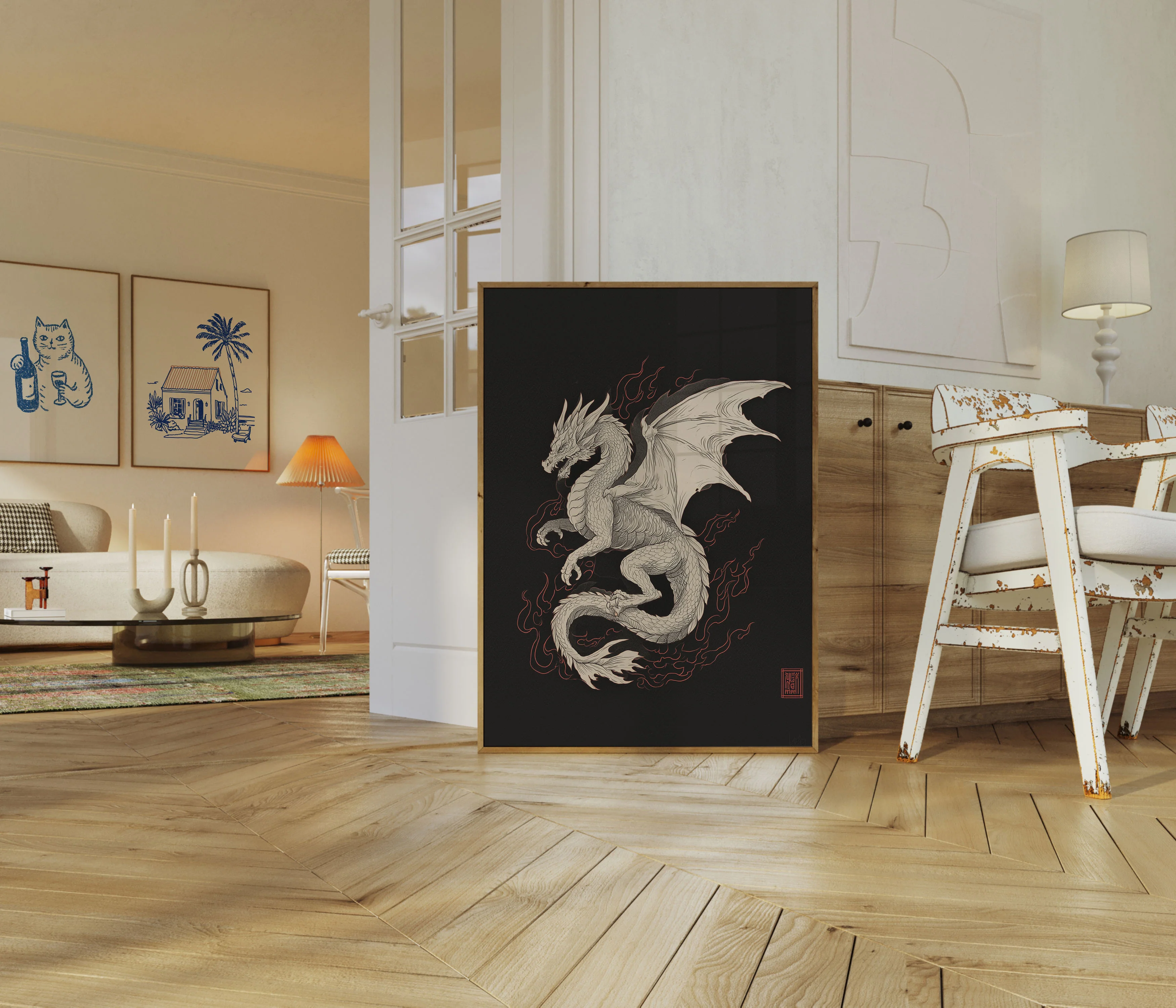 Ancient Dragon Flame Poster - Image 5