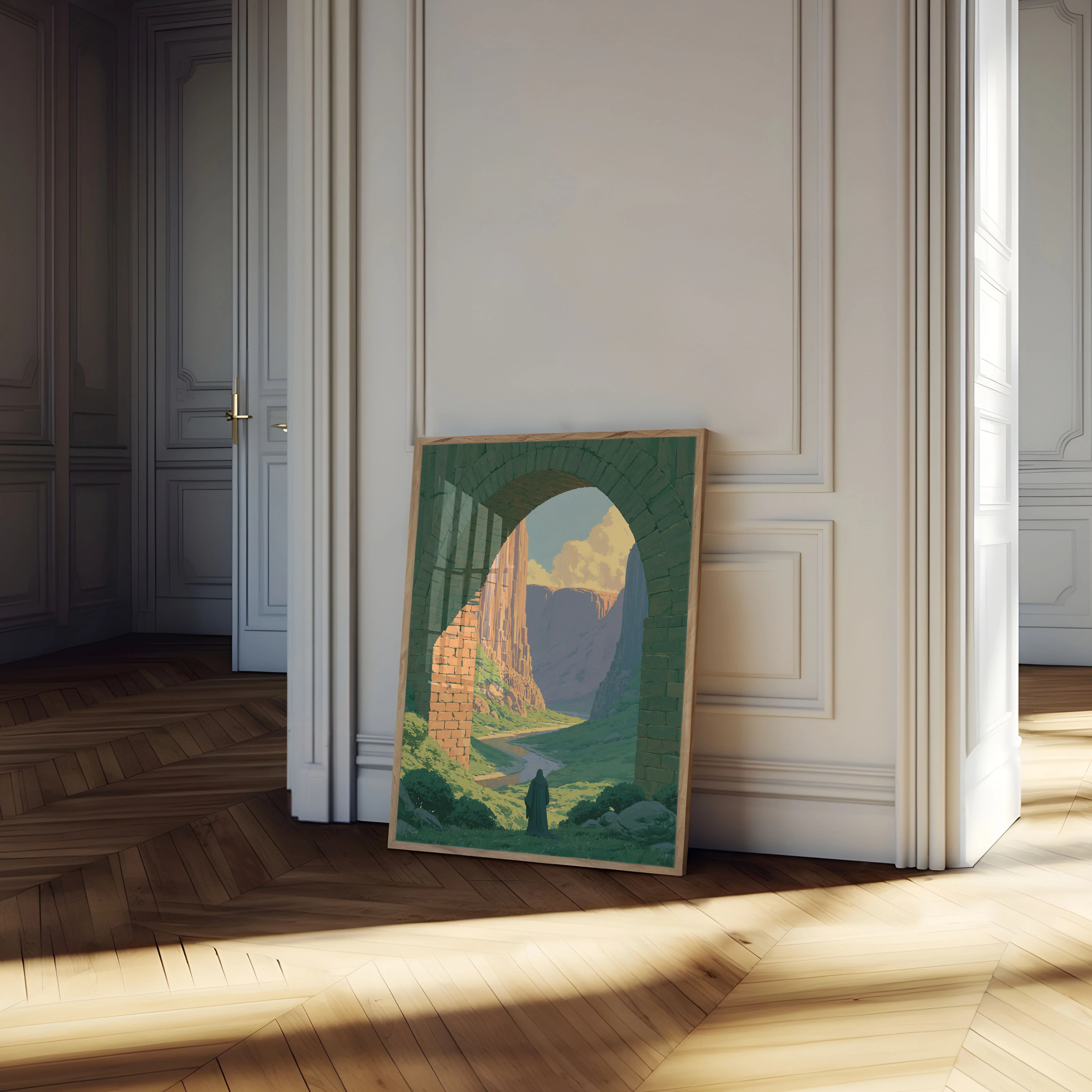 Ancient Gateway Mountain Valley Poster - Image 4