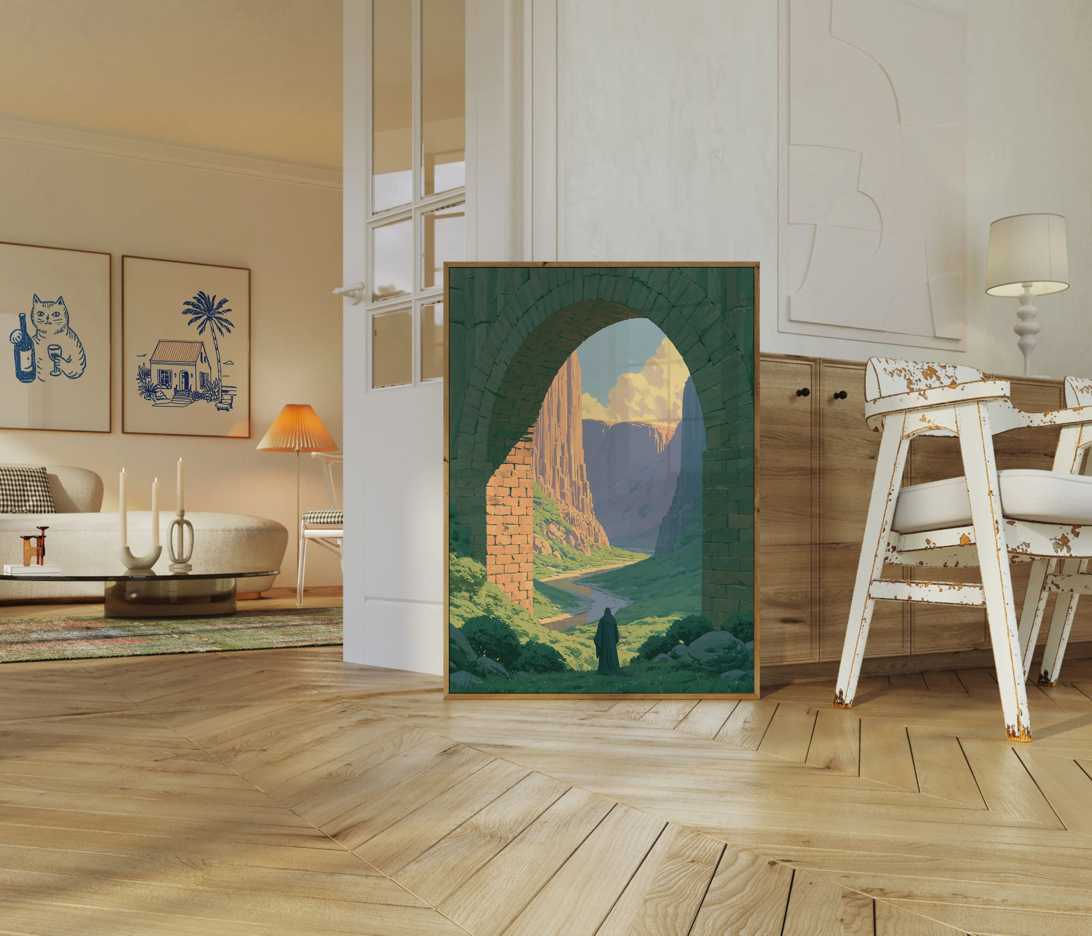 Ancient Gateway Mountain Valley Poster - Image 5