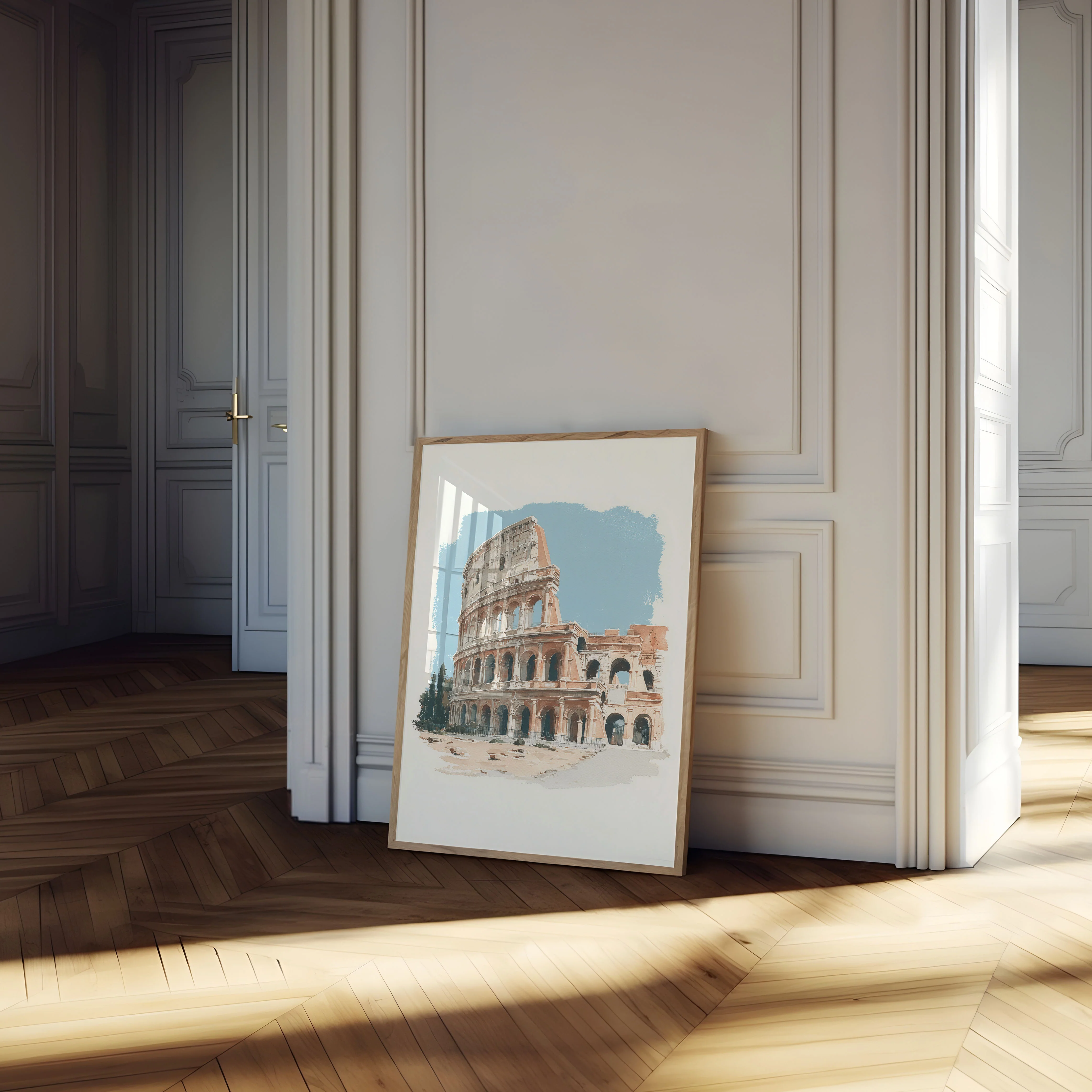 Ancient Rome Colosseum Architectural Poster - Image 4