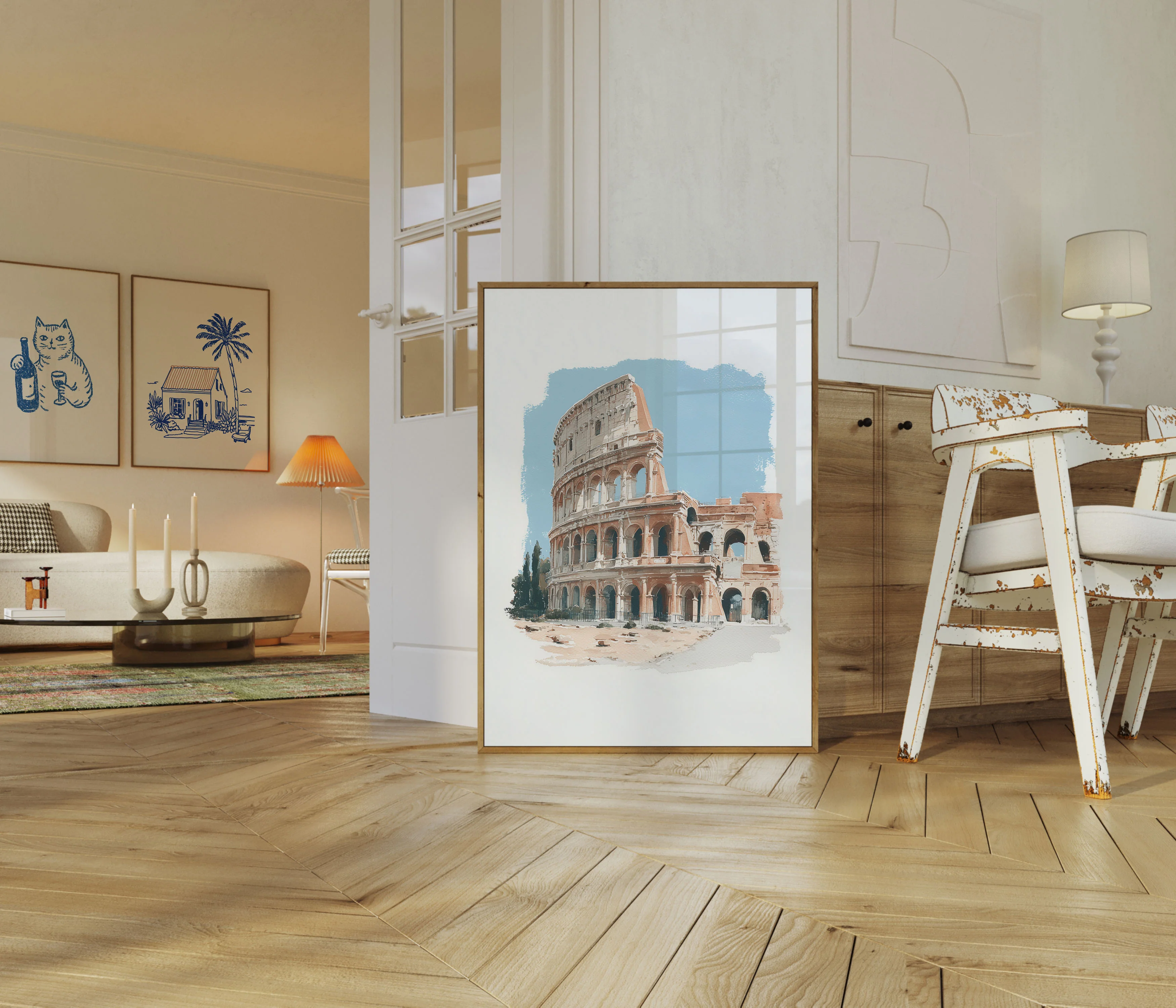 Ancient Rome Colosseum Architectural Poster - Image 5