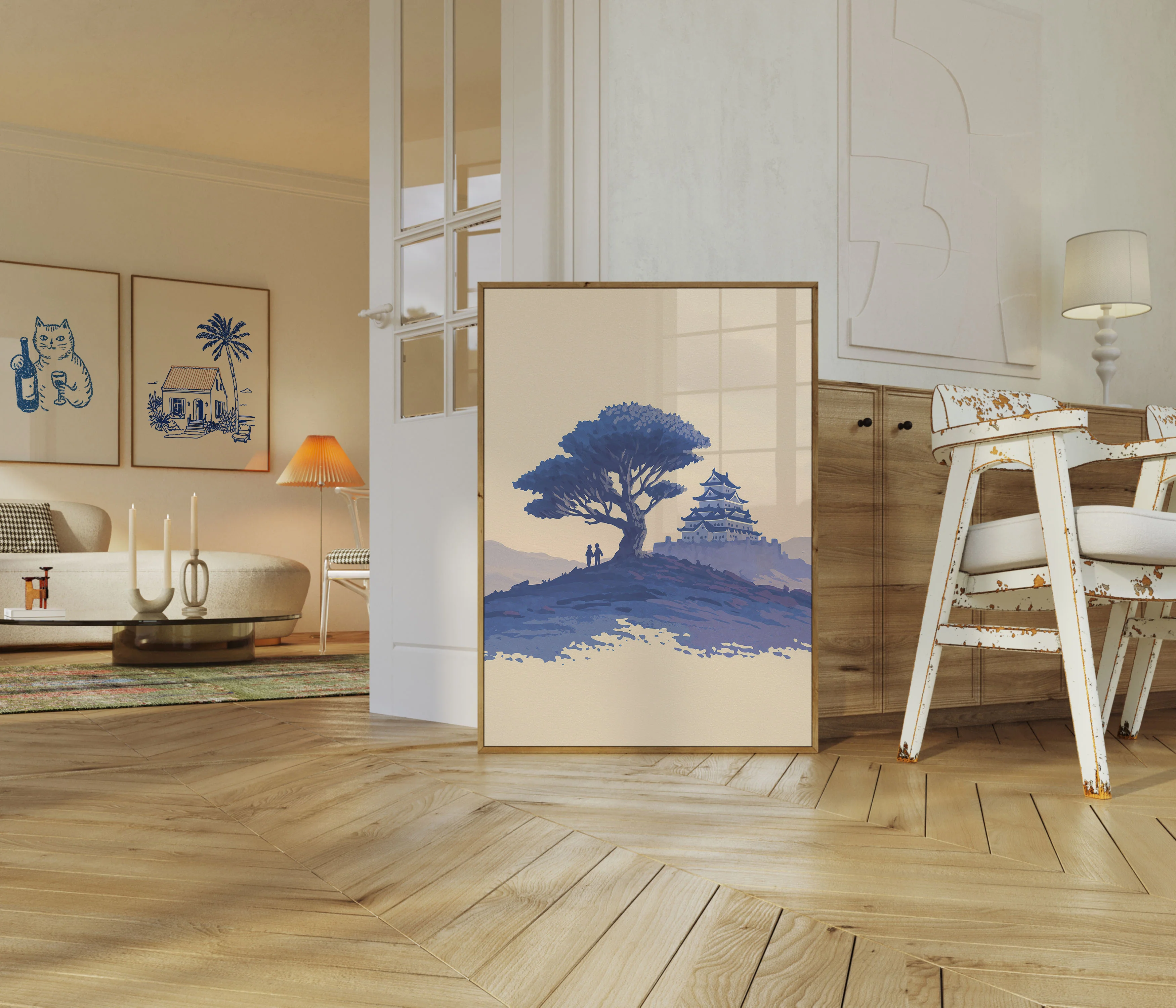 Ancient Tree and Asian Castle Poster - Image 5