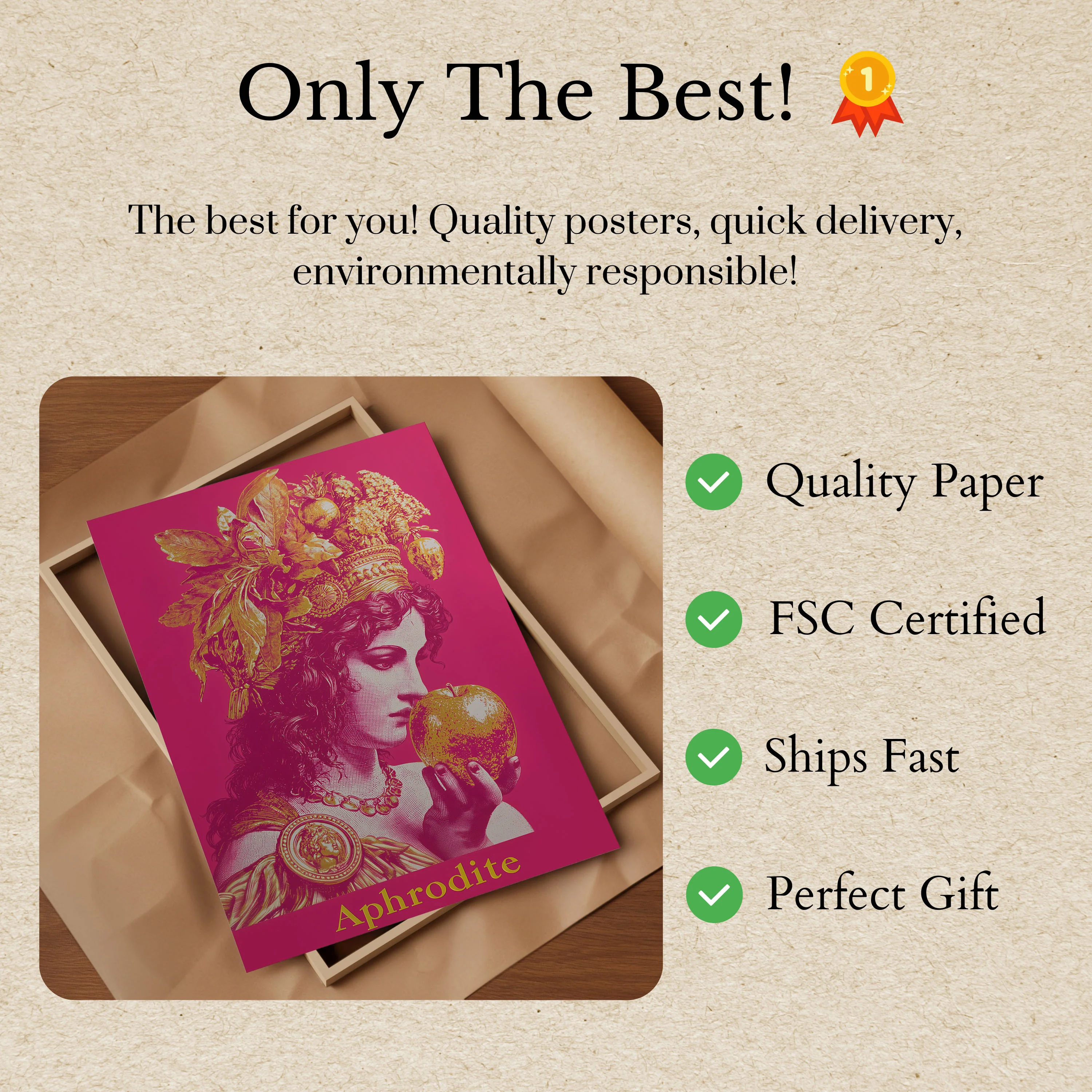 Aphrodite Goddess of Love Poster - Image 3