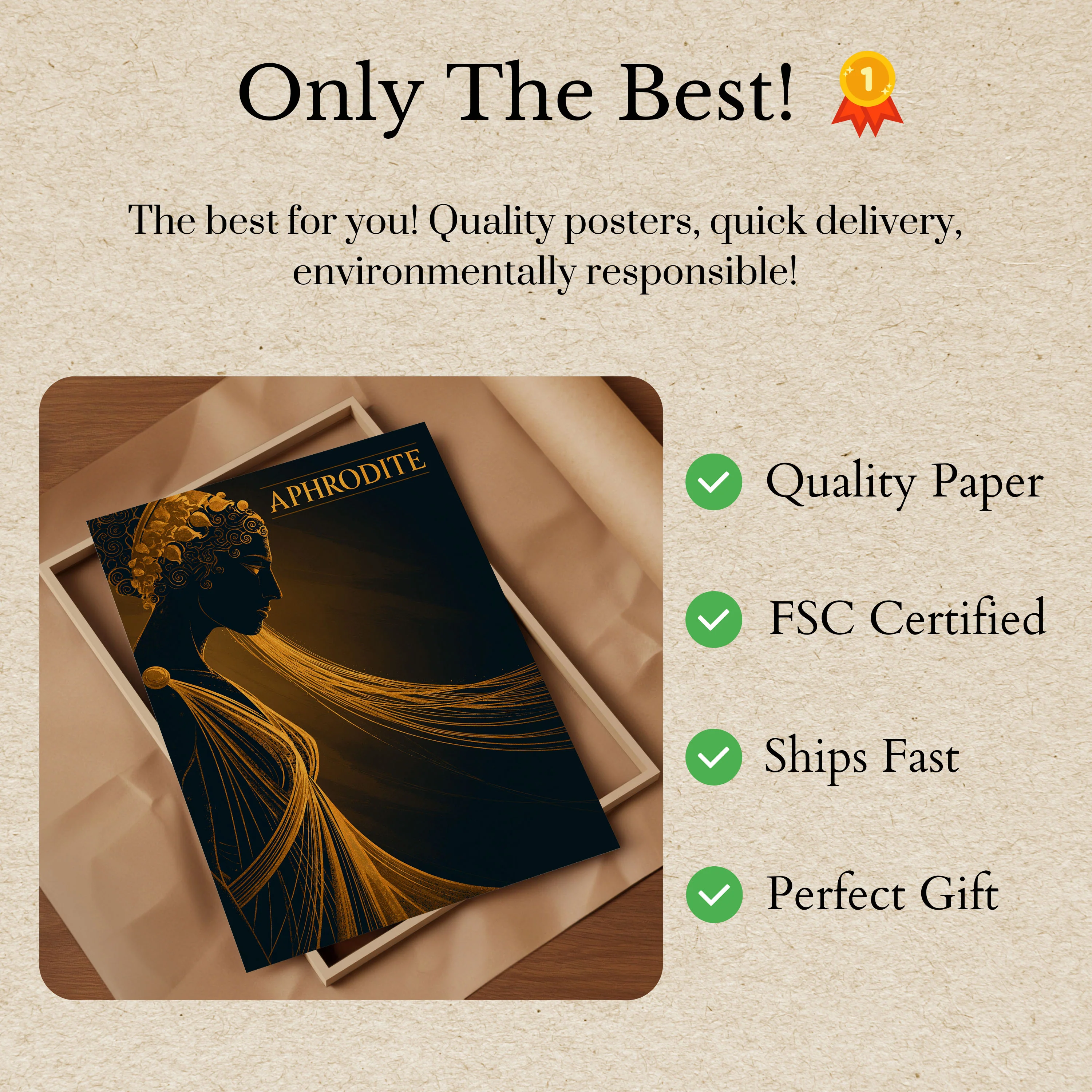Aphrodite Goddess of Love Poster - Image 3