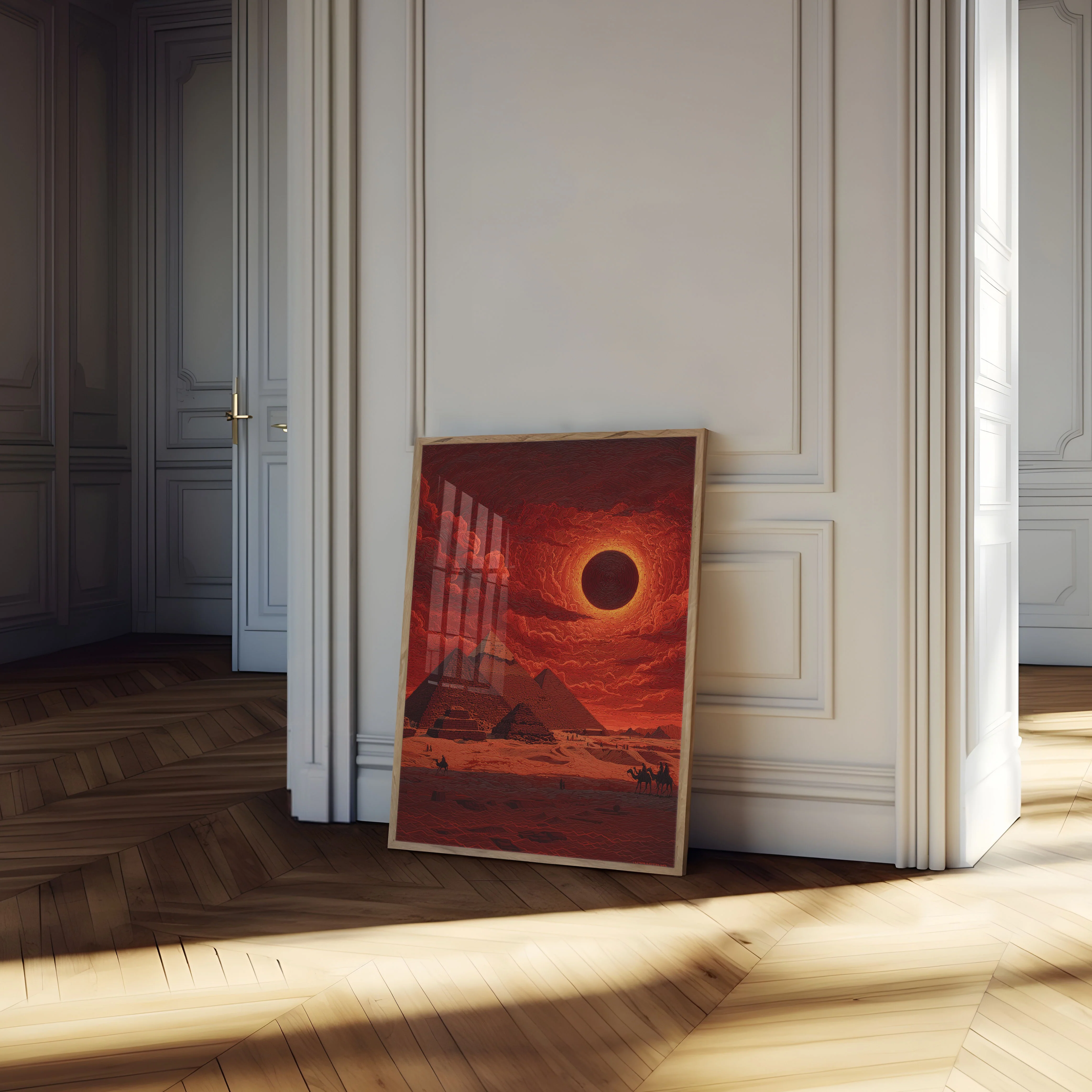 Apocalyptic Egyptian Pyramids Poster - Image 4