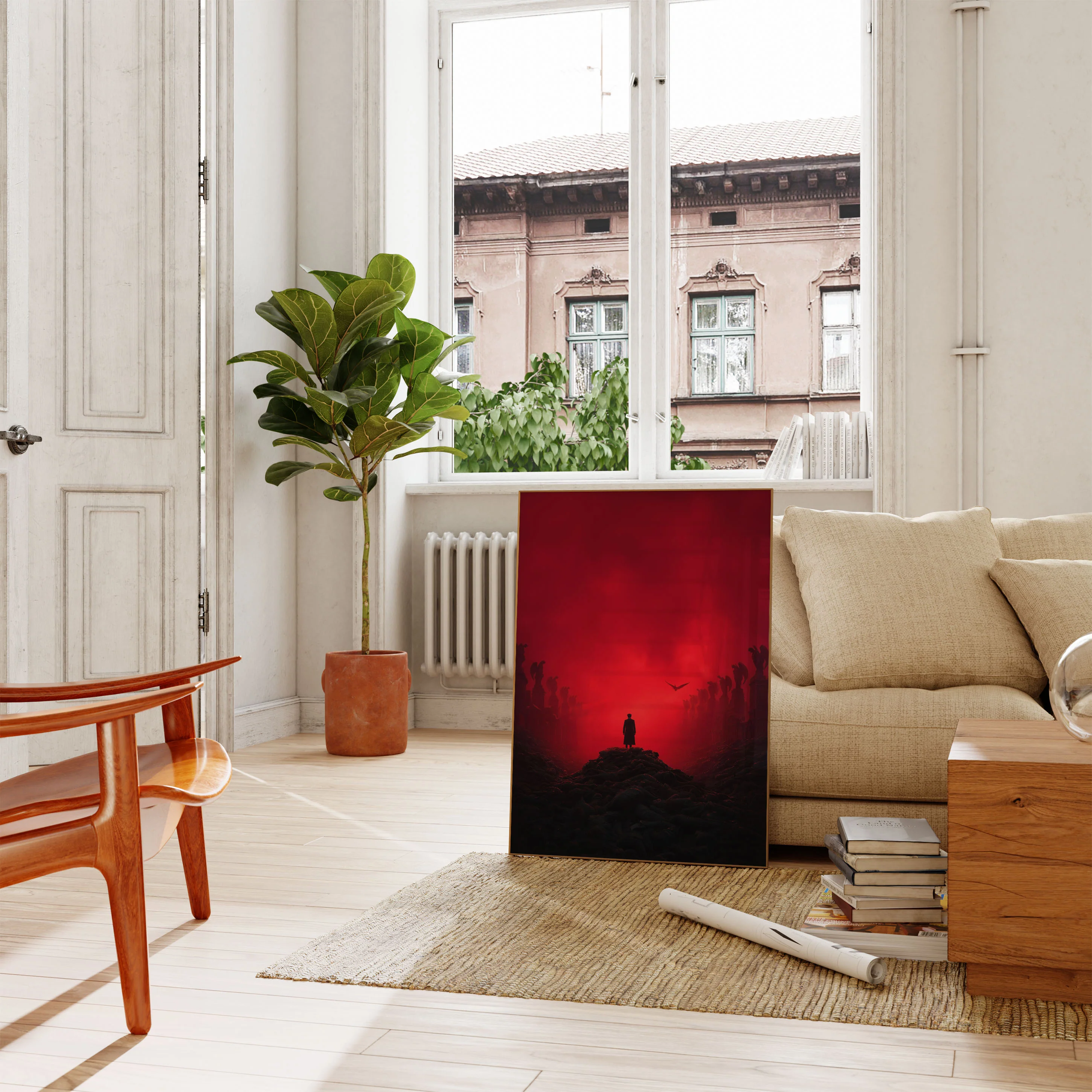 Apocalyptic Silhouette Landscape Poster - Image 2