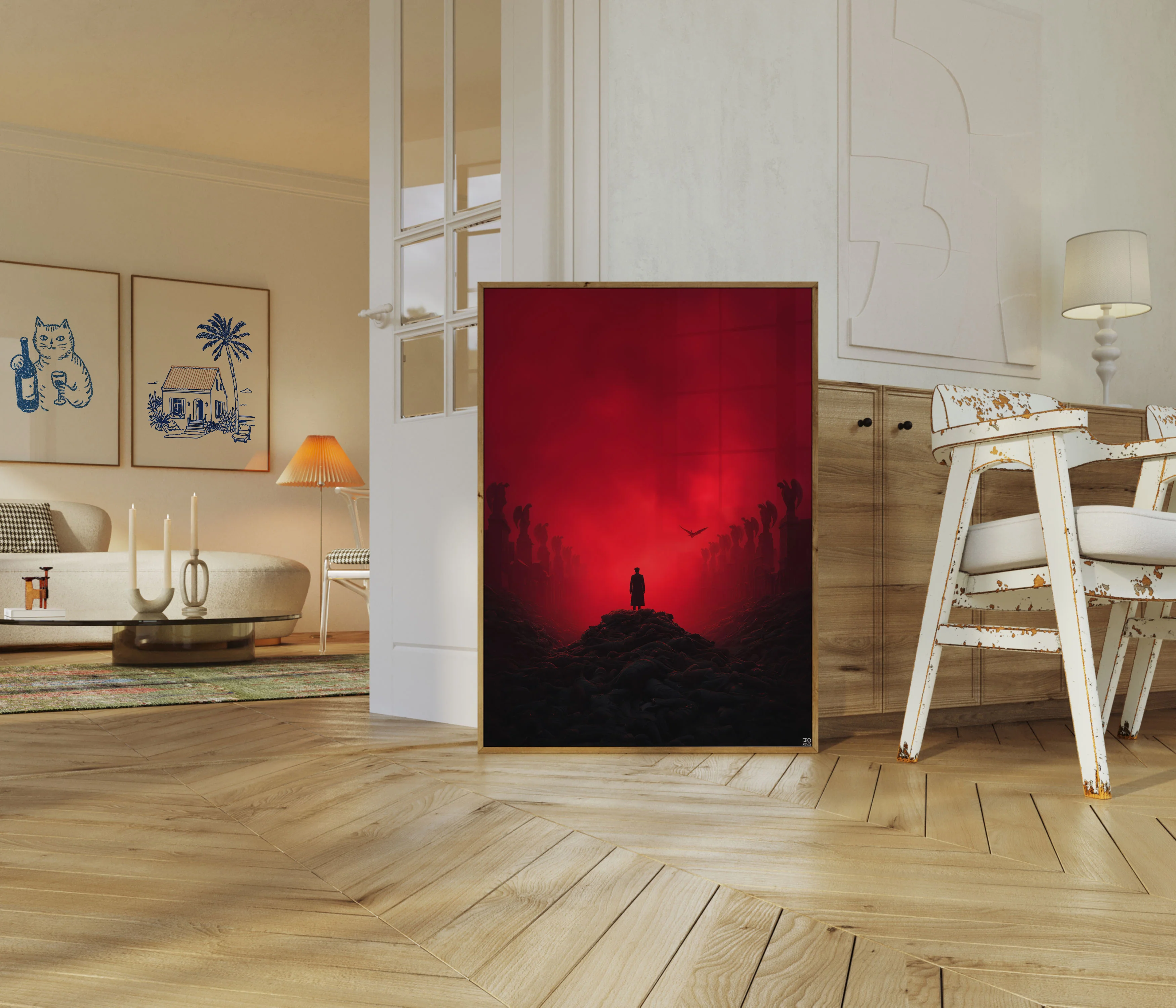 Apocalyptic Silhouette Landscape Poster - Image 5