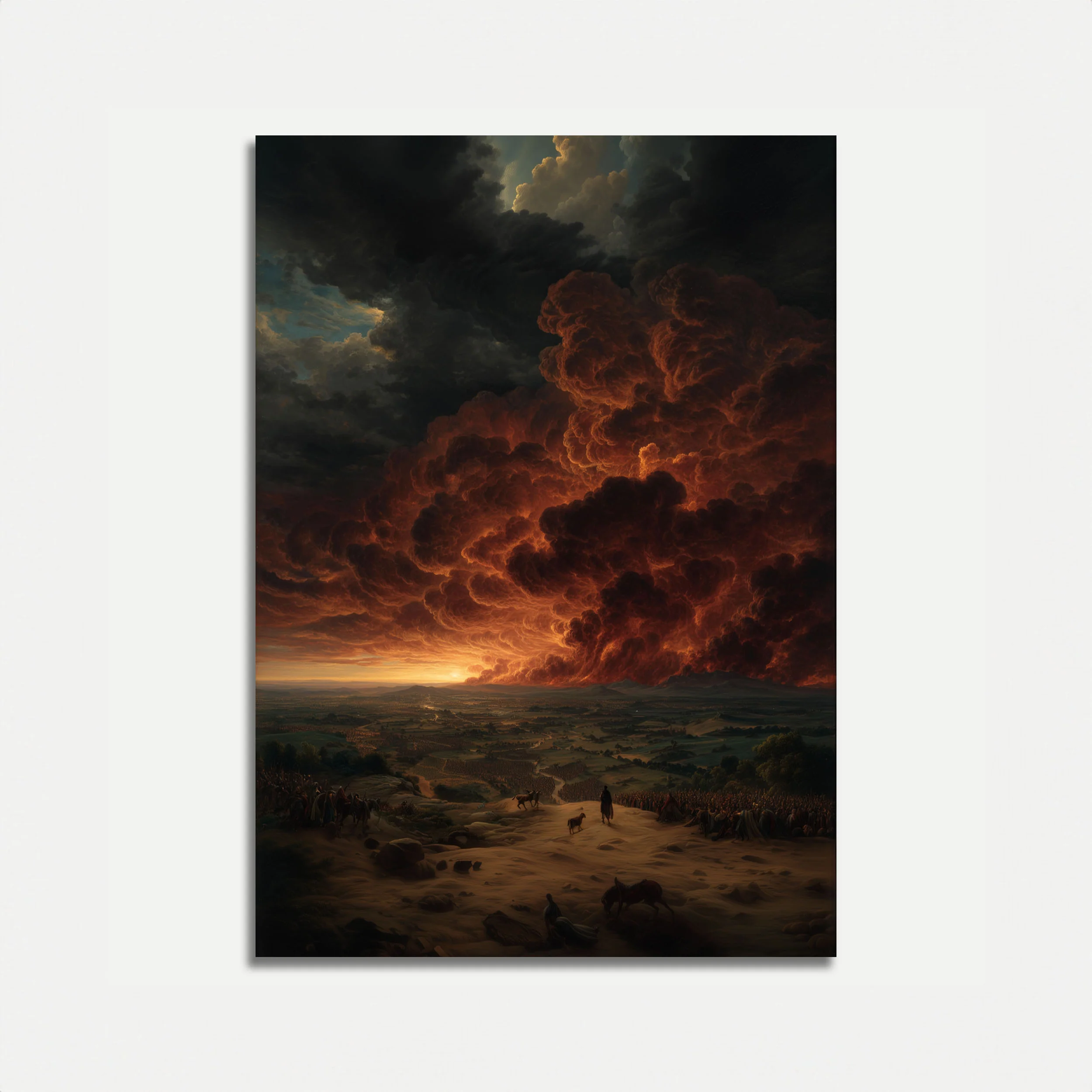 Apocalyptic Storm Landscape Poster