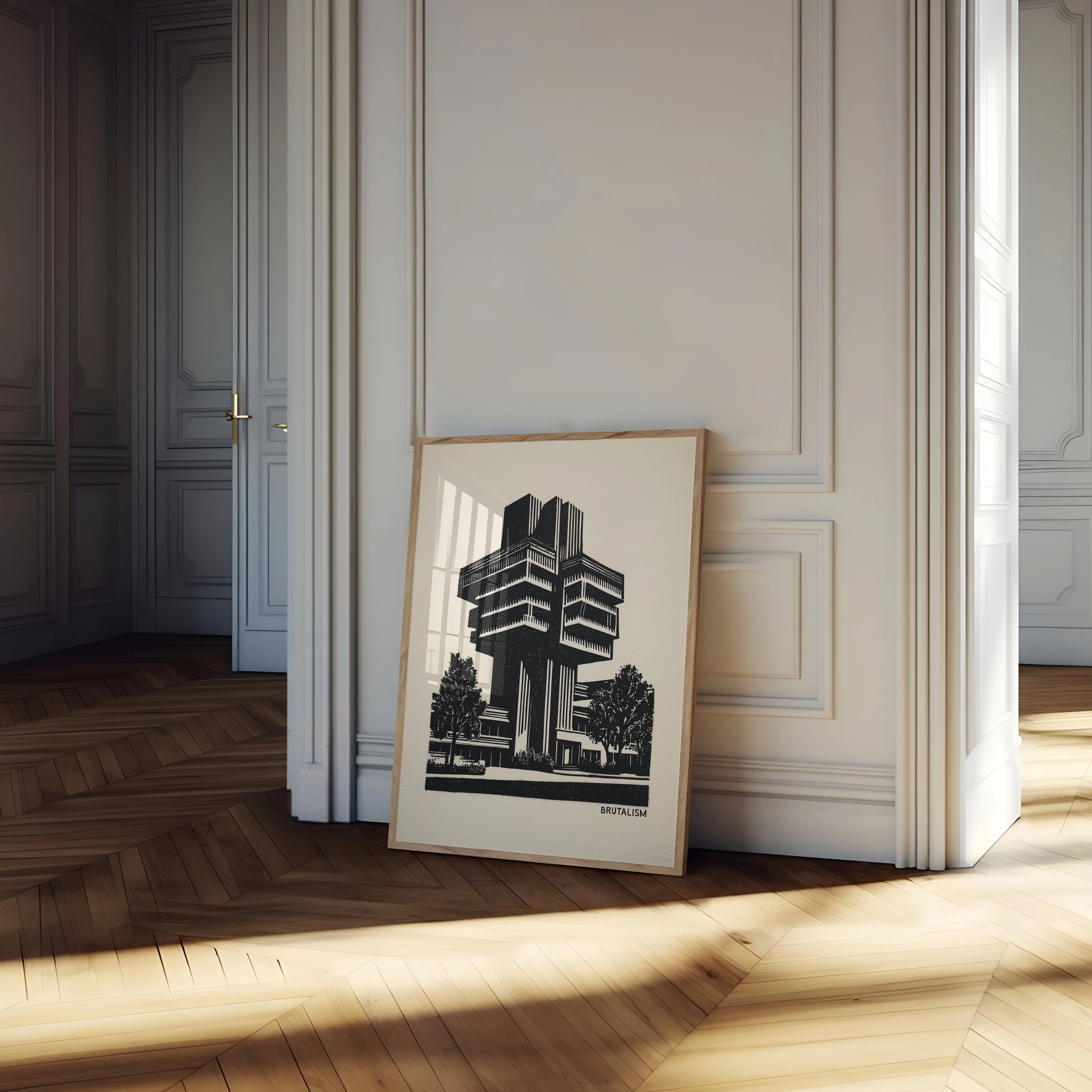 Architectural Brutalism Concrete Poster - Image 4