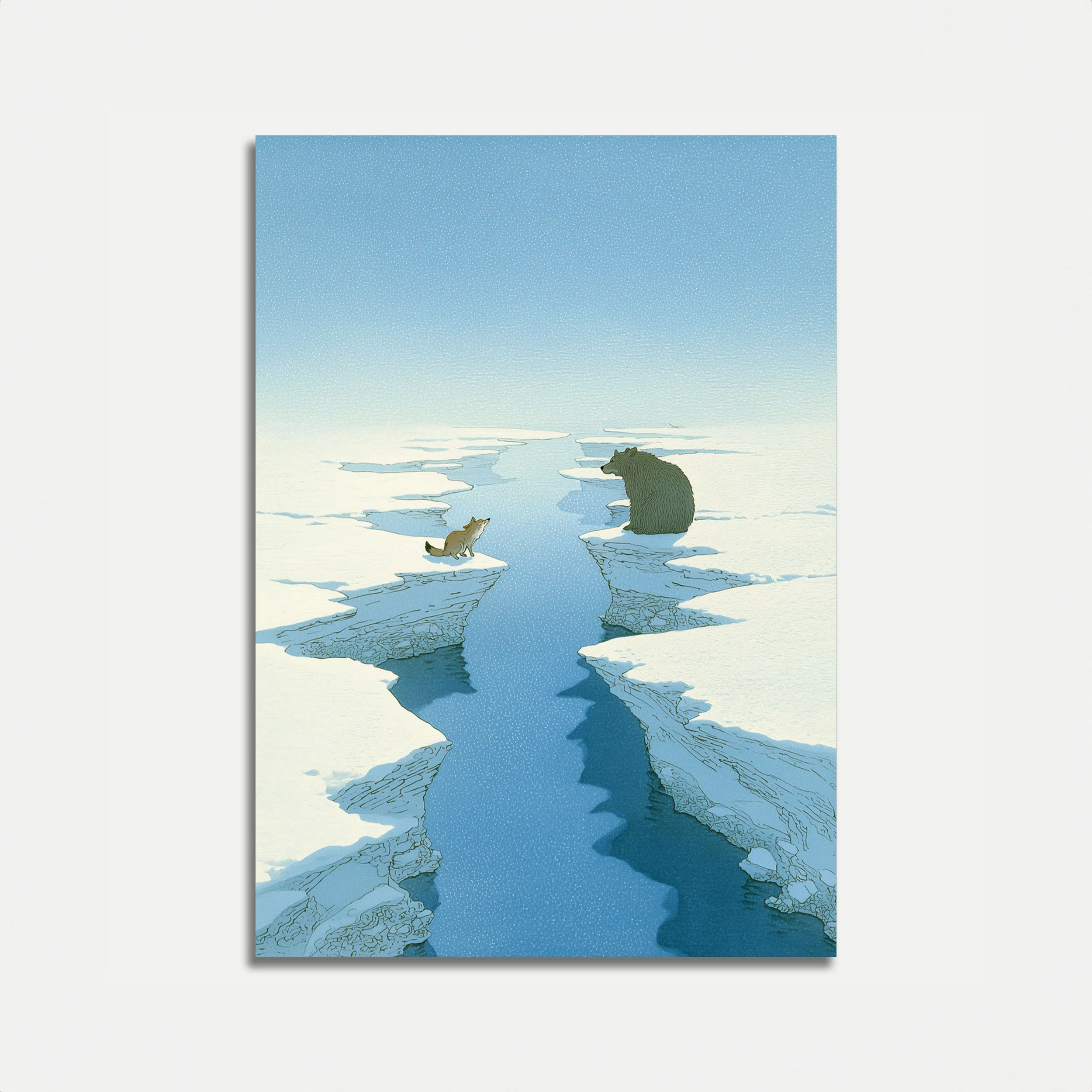 Arctic Animals Across the Ice Poster