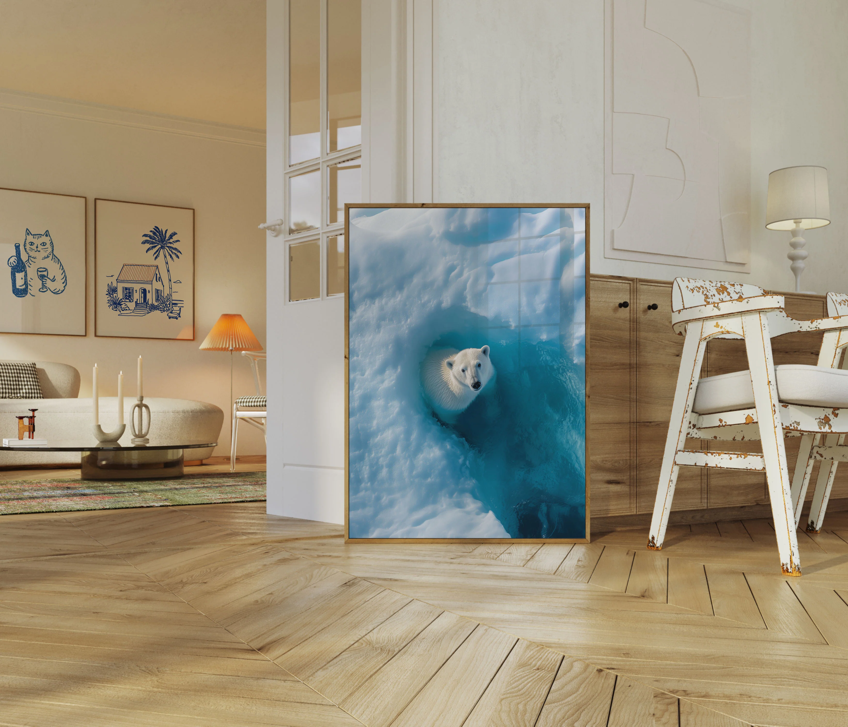Arctic Sanctuary Polar Bear Poster - Image 4