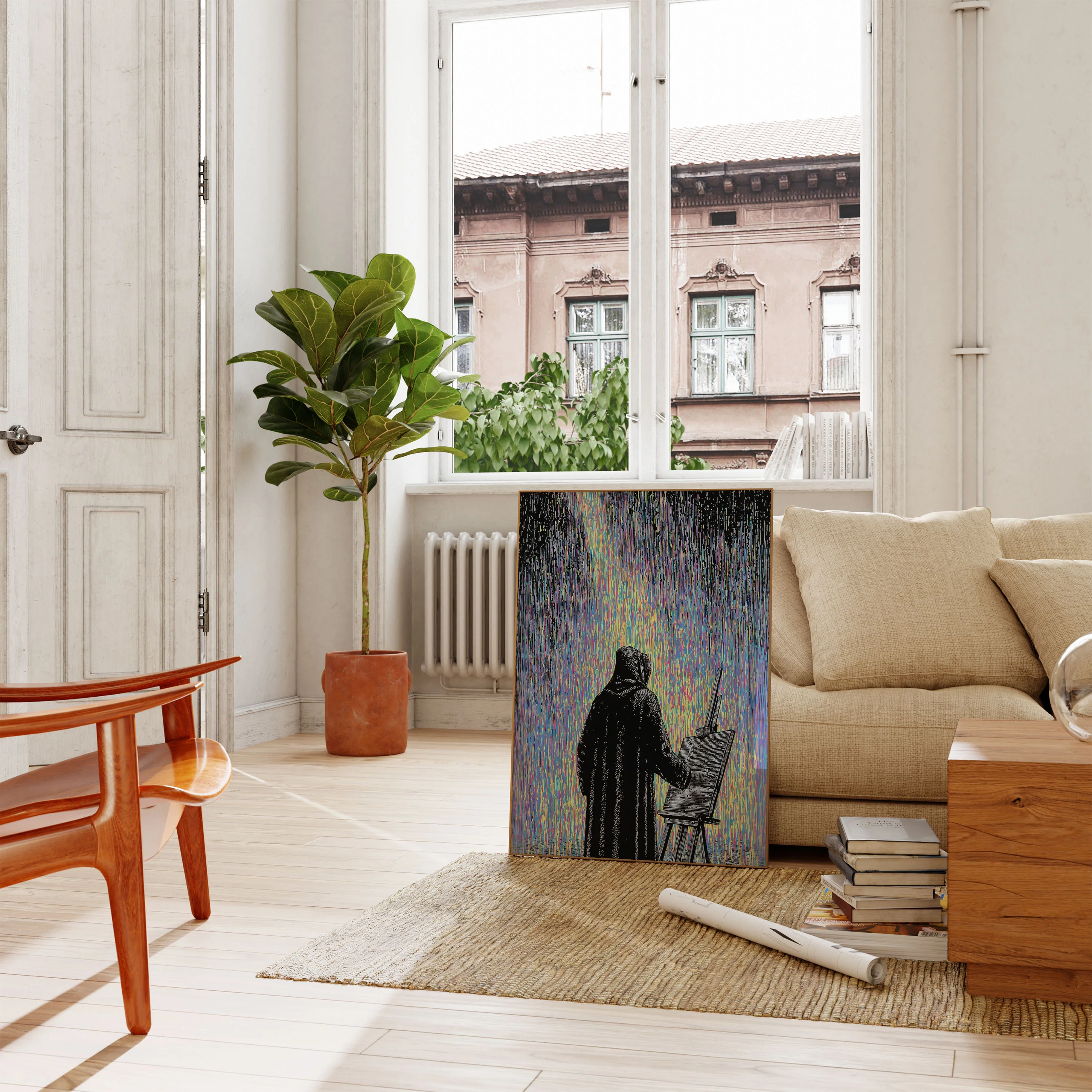 Artist Creating Digital Reality Poster - Image 2