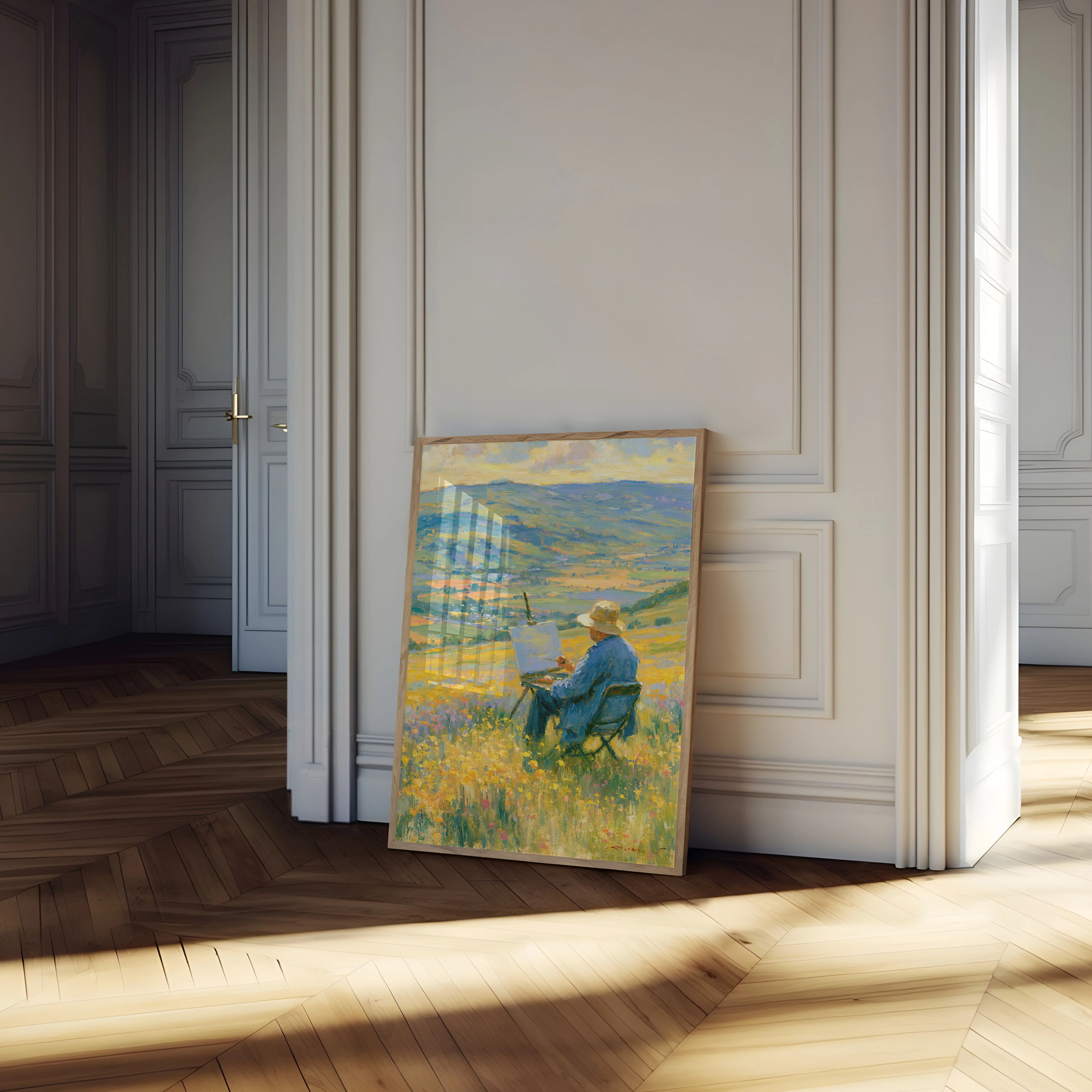 Artist Painting Landscape Poster - Image 4