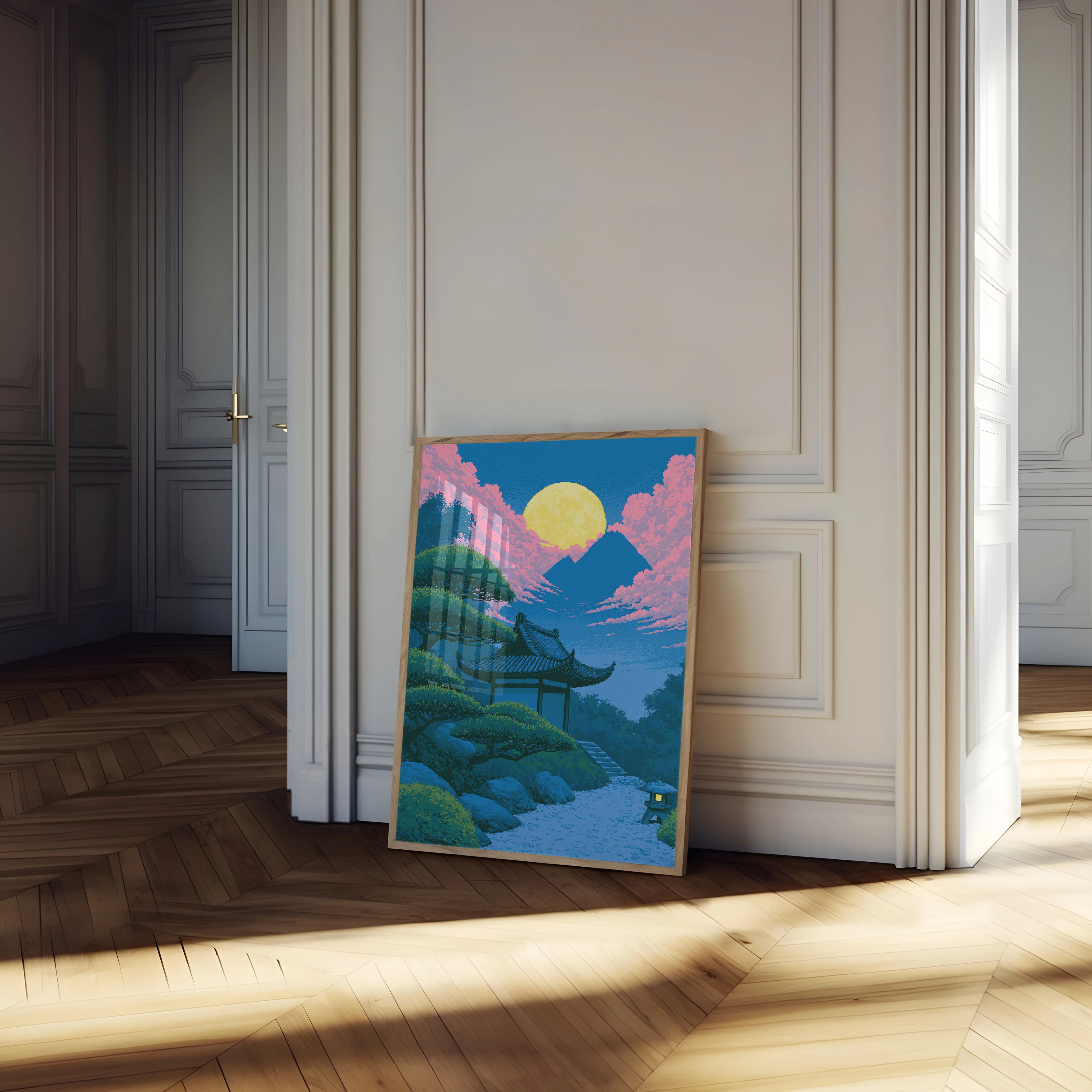Asian Garden Moonlight Poster - Image 4