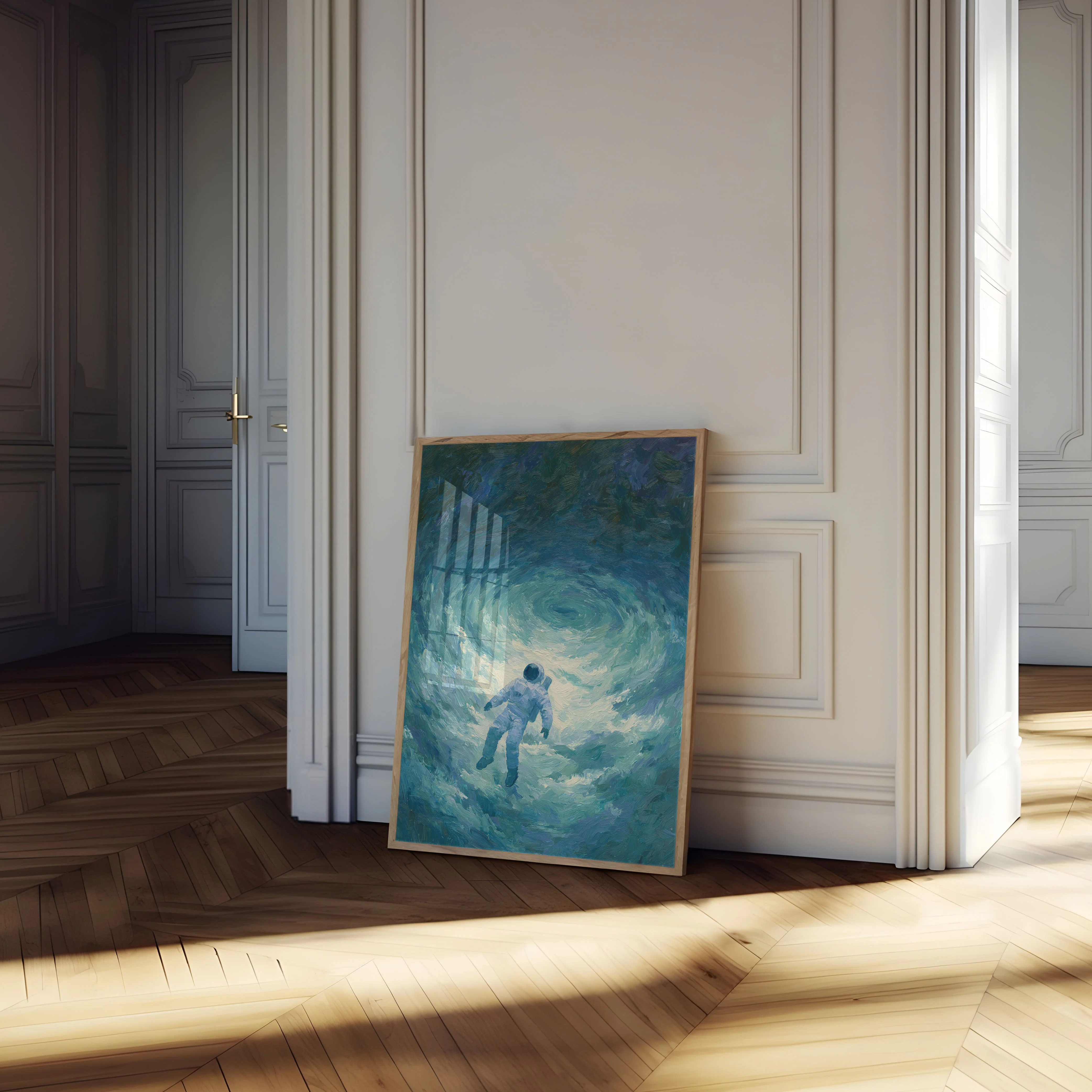 Astronaut Floating Through Cosmos Poster - Image 4