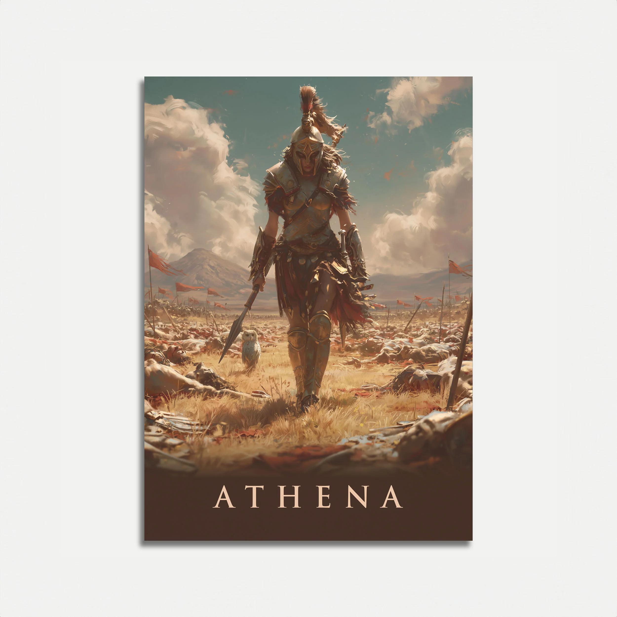 Athena Goddess of War Poster