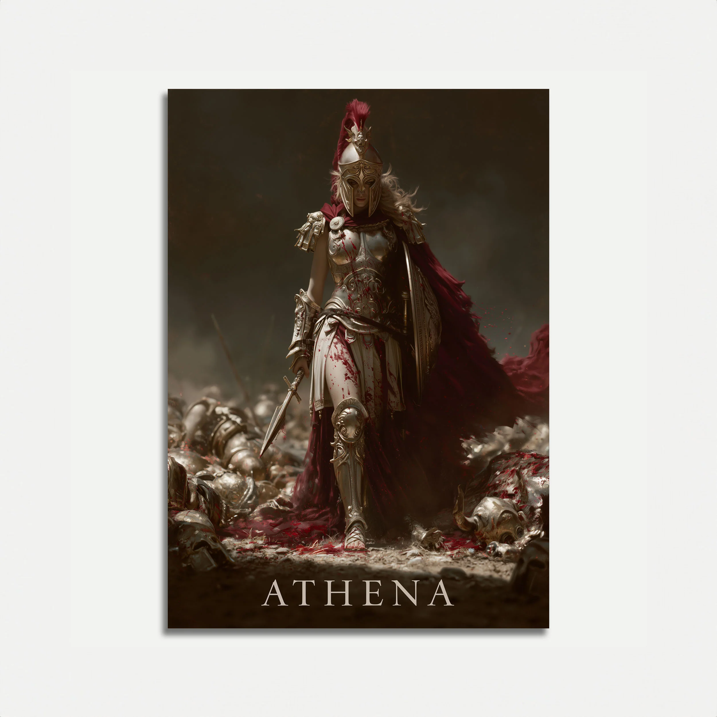 Athena Goddess of War Poster