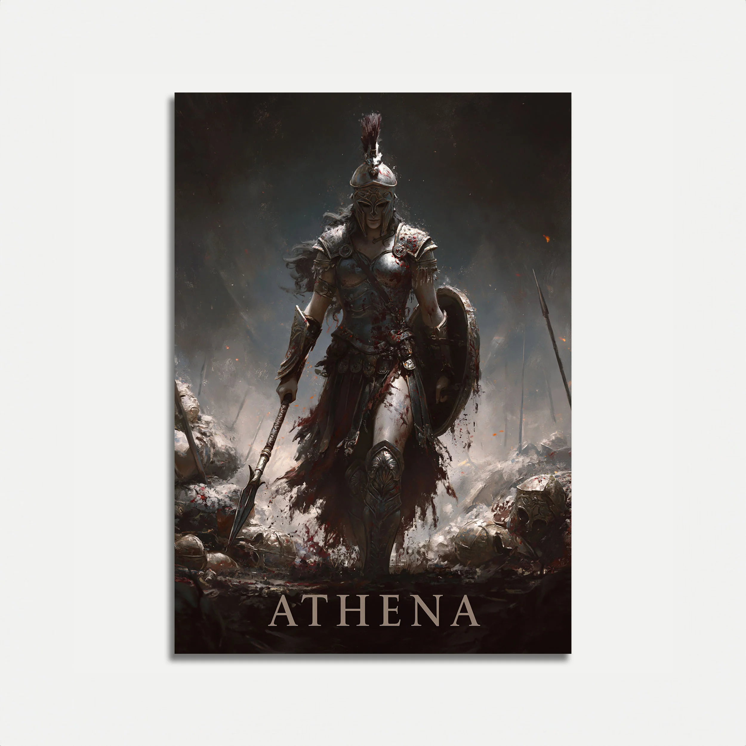 Athena Goddess of War Poster