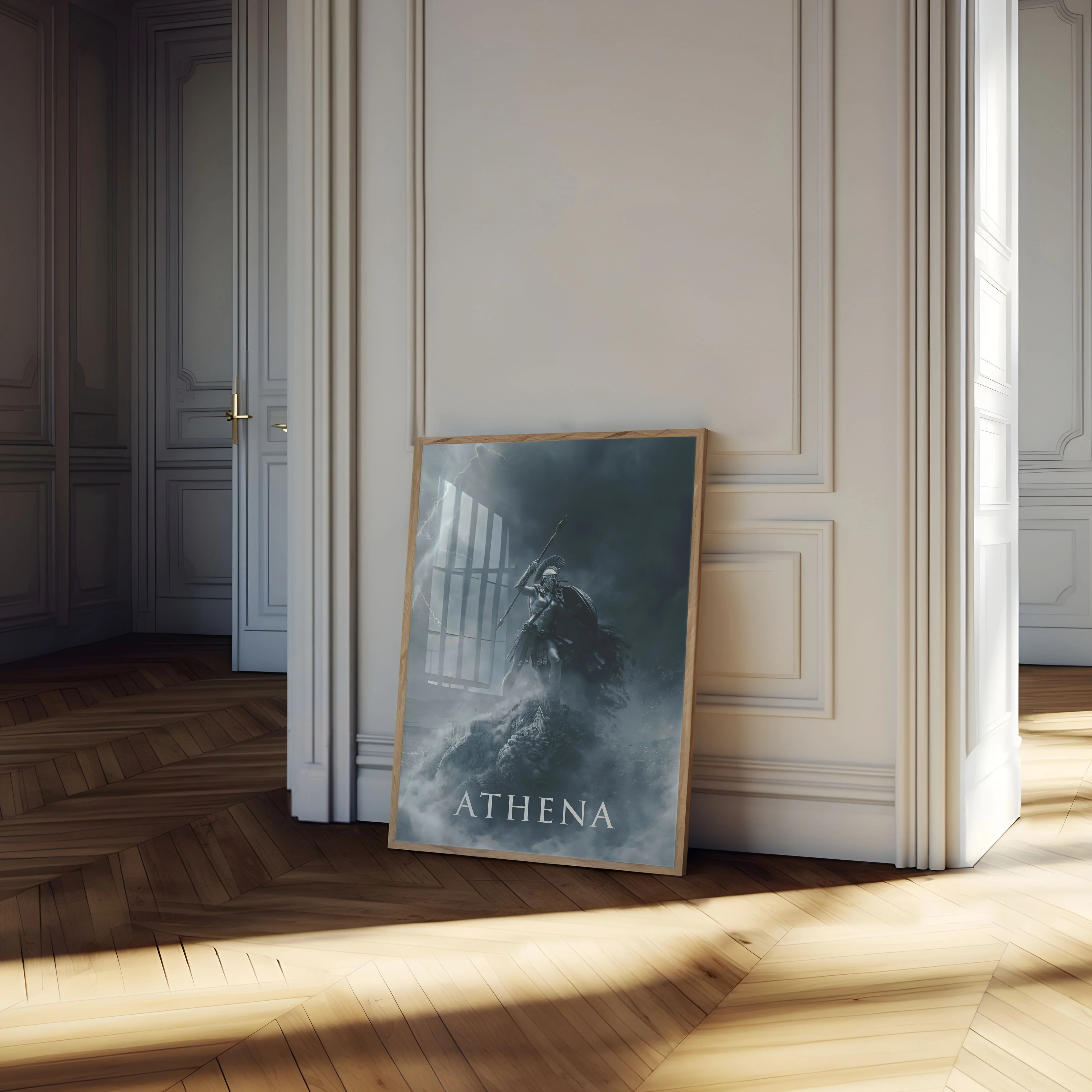 Athena Goddess Storm Warrior Poster - Image 4