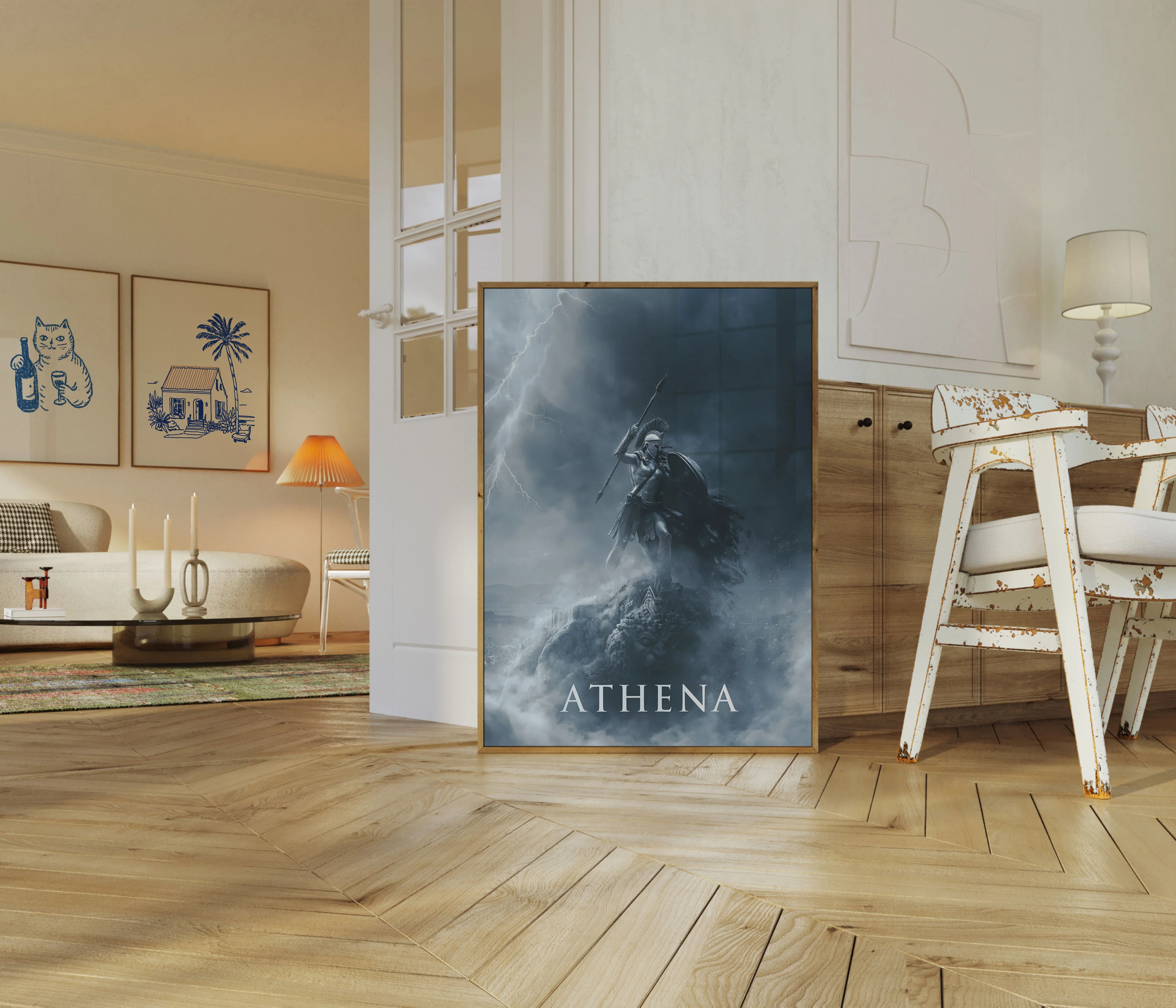 Athena Goddess Storm Warrior Poster - Image 5