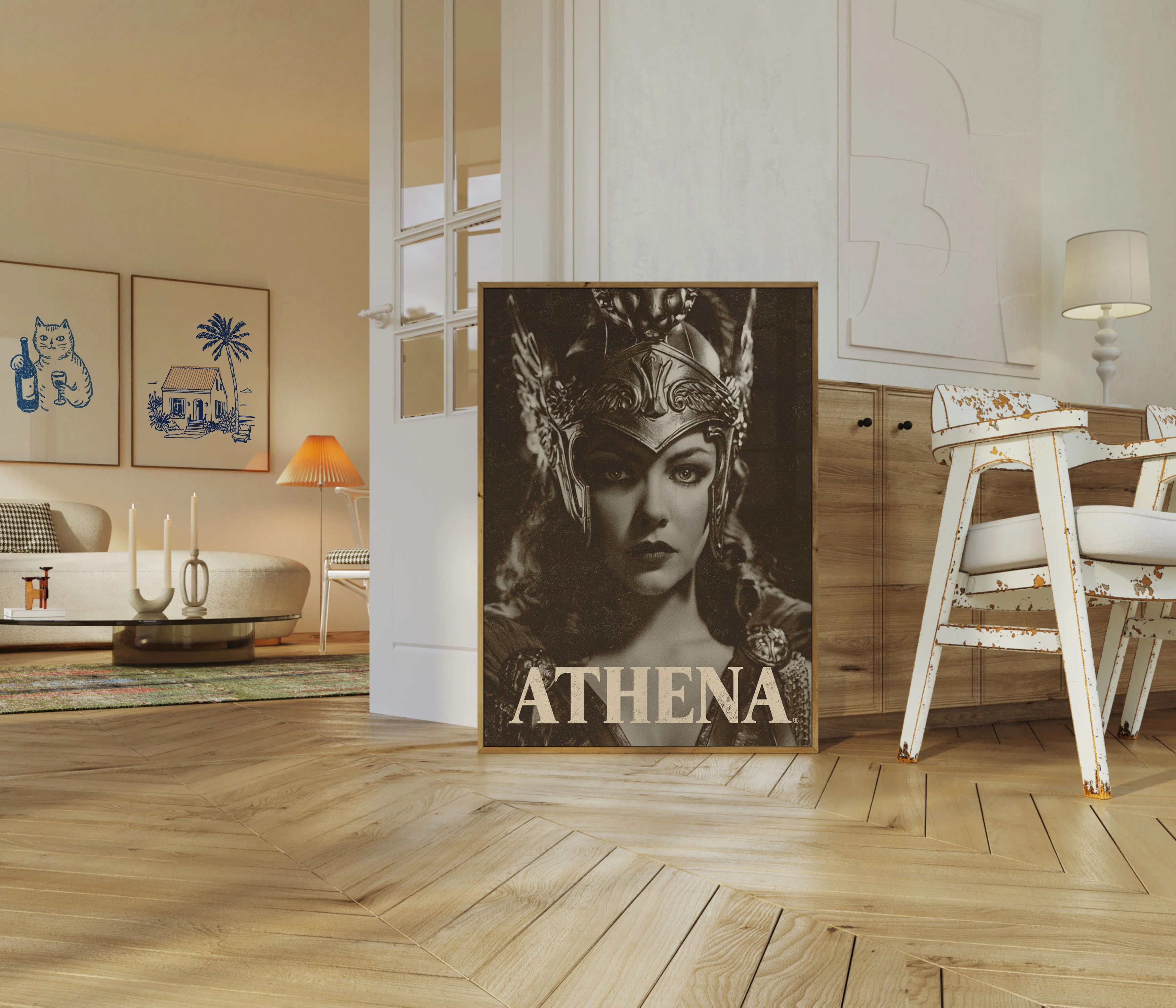 Athena Goddess Vintage Poster - Image 5
