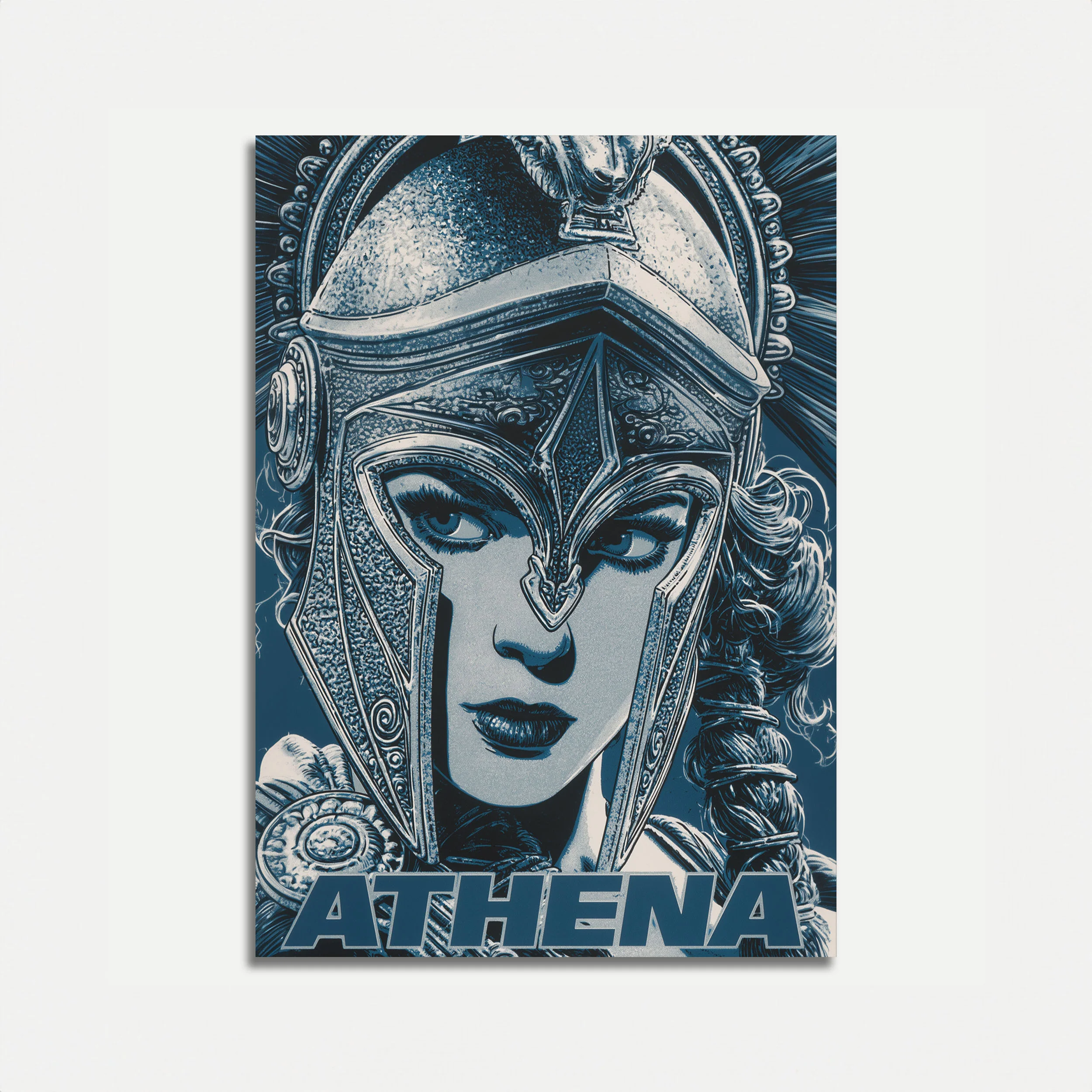 Athena Goddess Warrior Poster