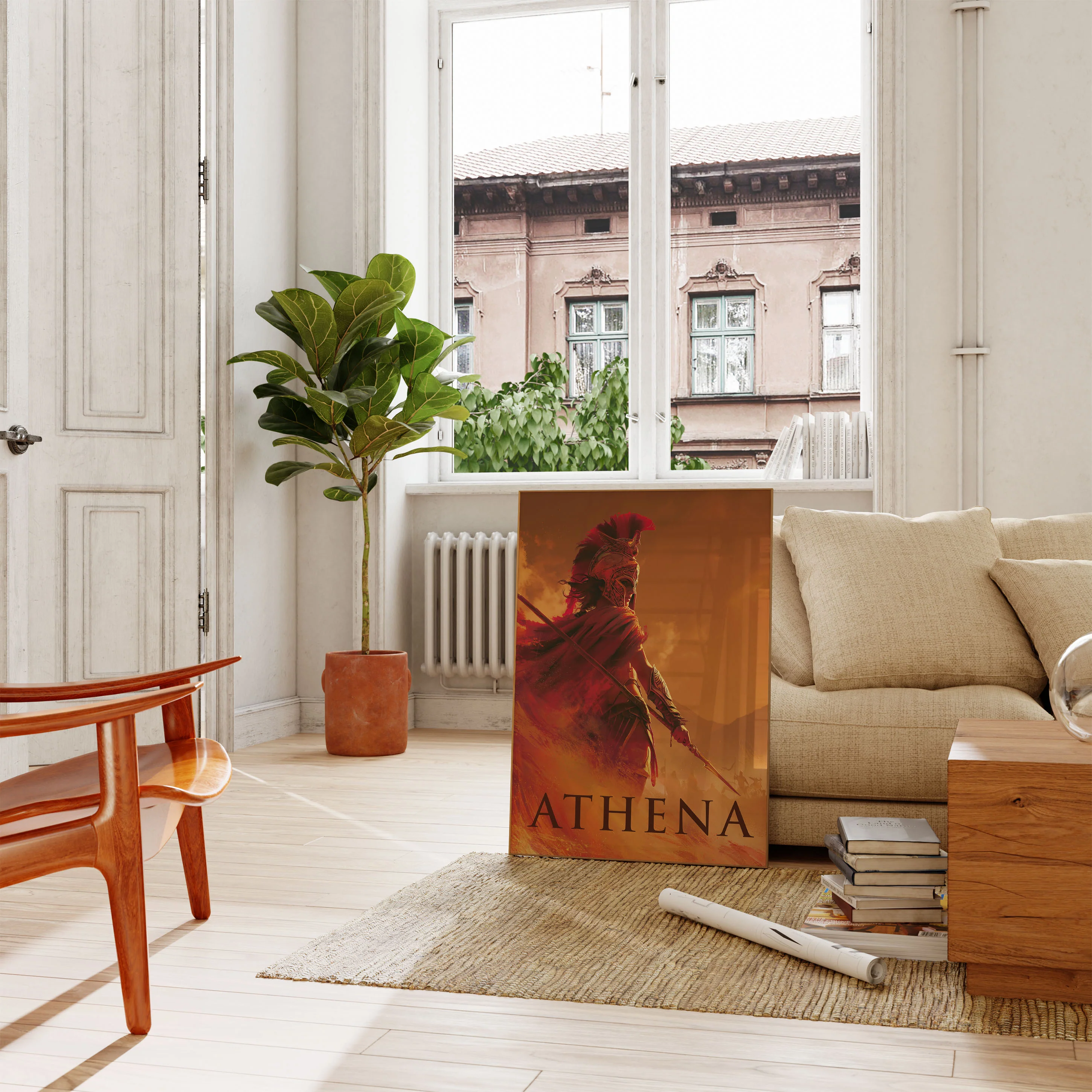 Athena Goddess Warrior Poster - Image 2
