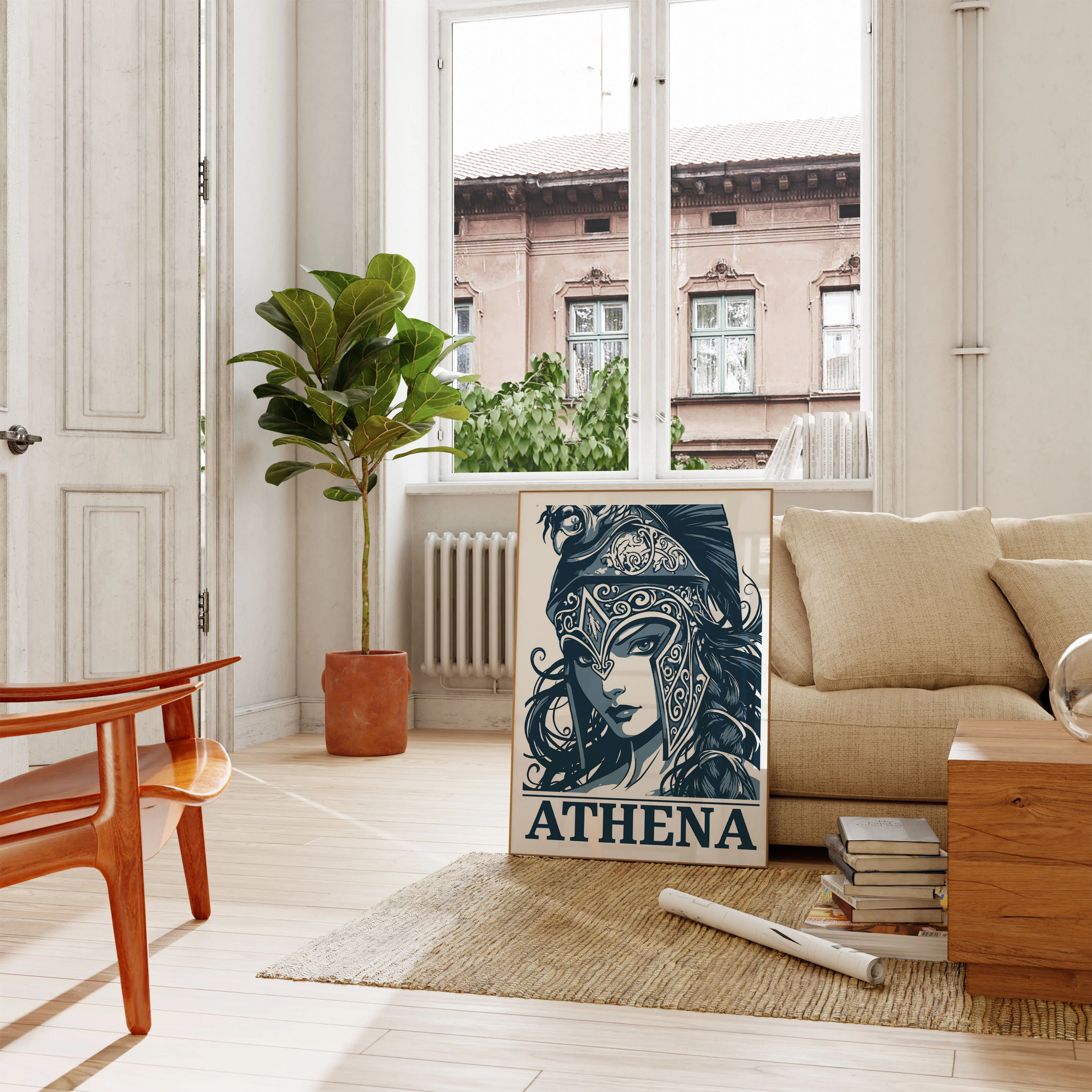 Athena Greek Goddess Poster - Image 2