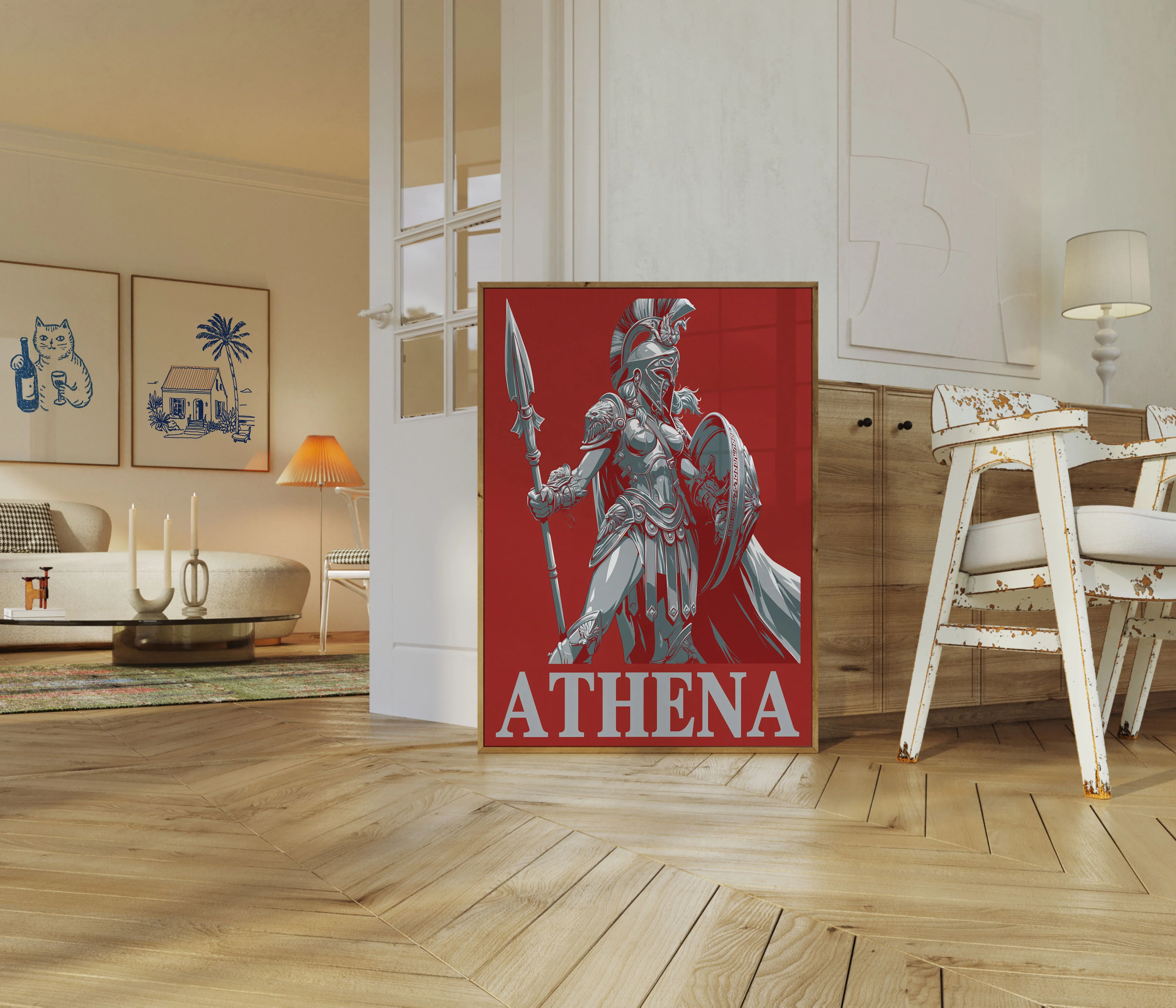 Athena Greek Goddess Warrior Poster - Image 5