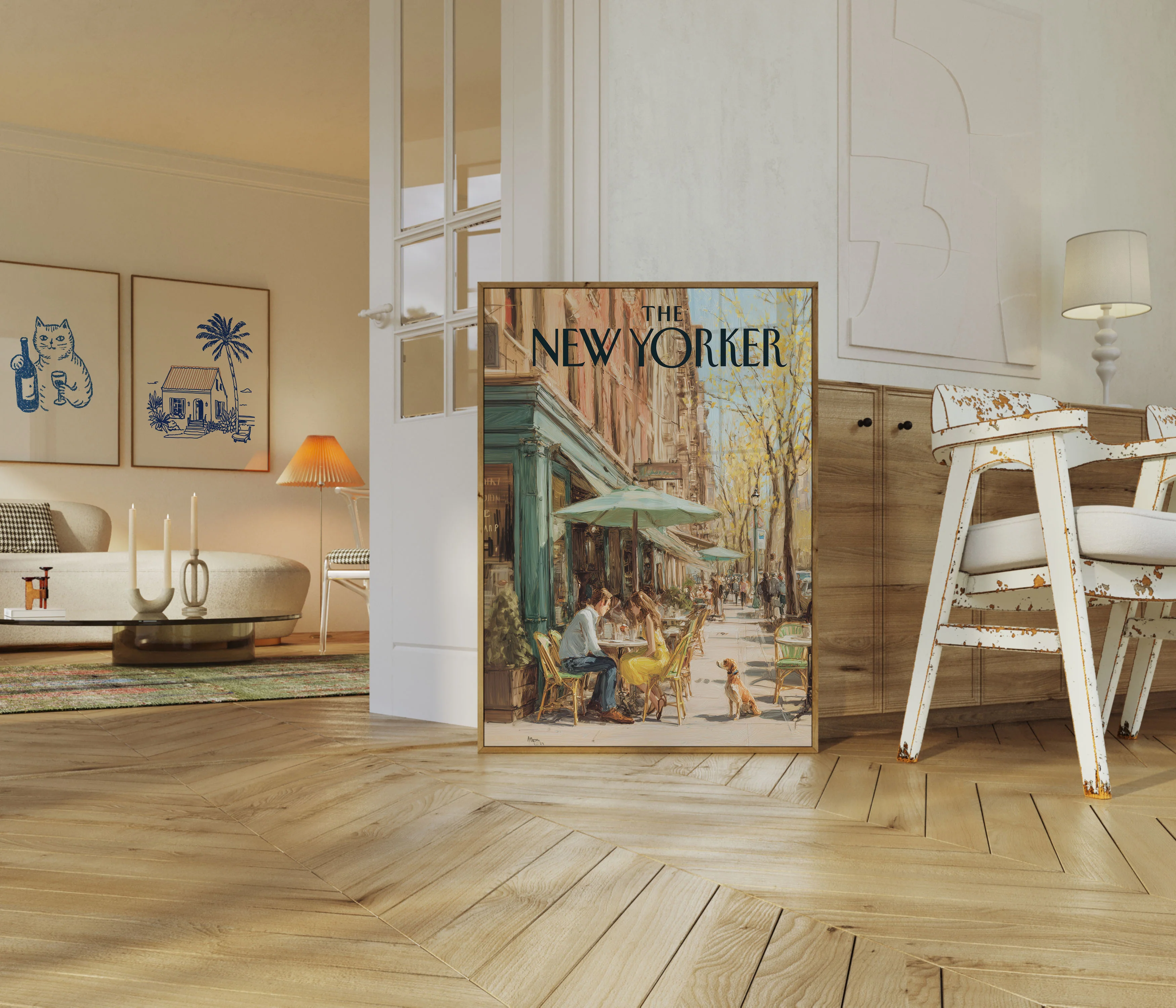 Autumn Cafe New York Poster - Image 5